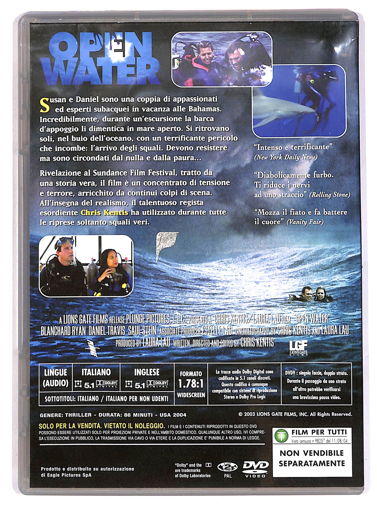 EBOND Open Water EDITORIALE DVD D640328