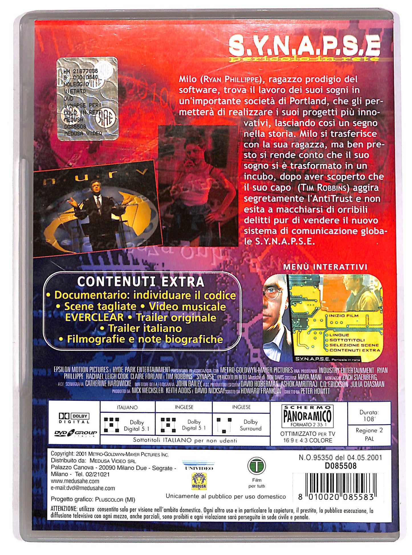 EBOND S.Y.N.A.P.S.E. - Pericolo in rete DVD D640355