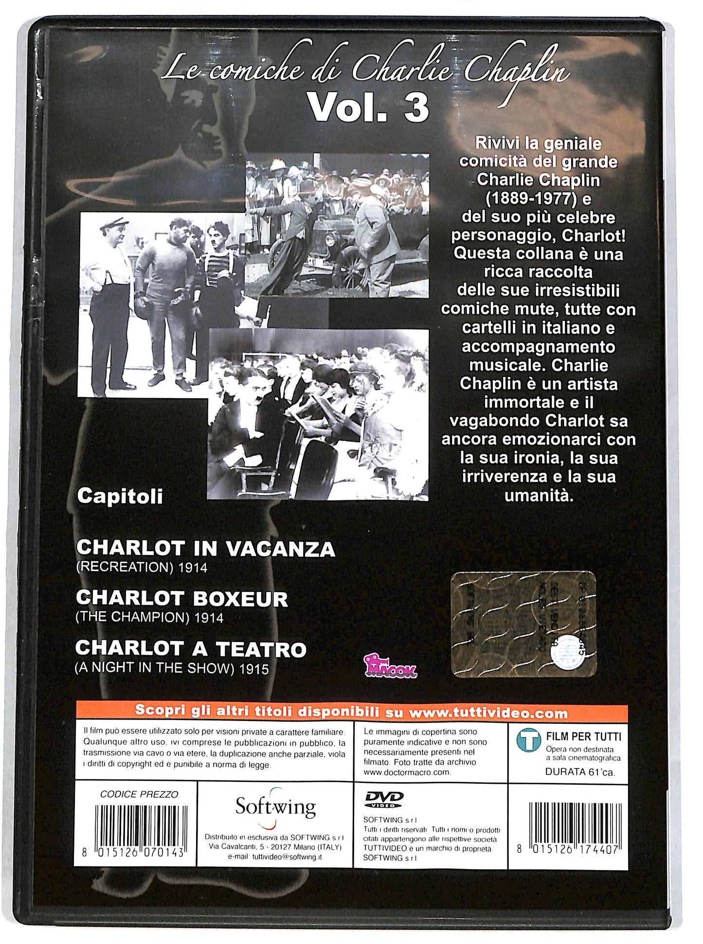 EBOND Le Comiche di Charlie Chaplin Vol.3 DVD D640733