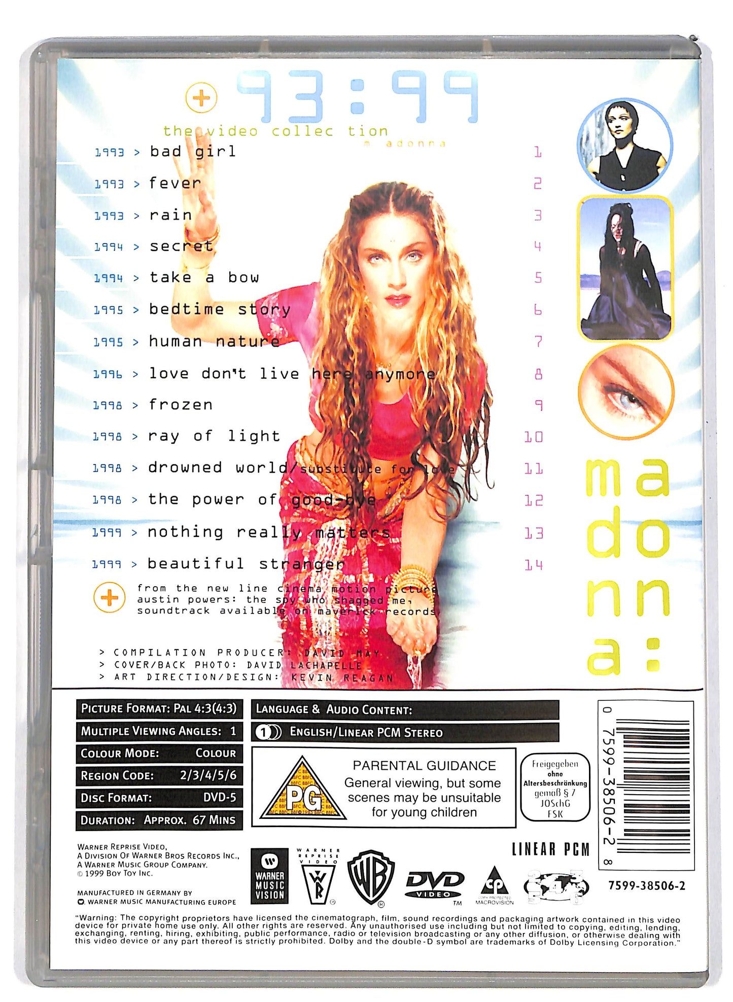 EBOND Madonna – The Video Collection 93:99 DVD D640902