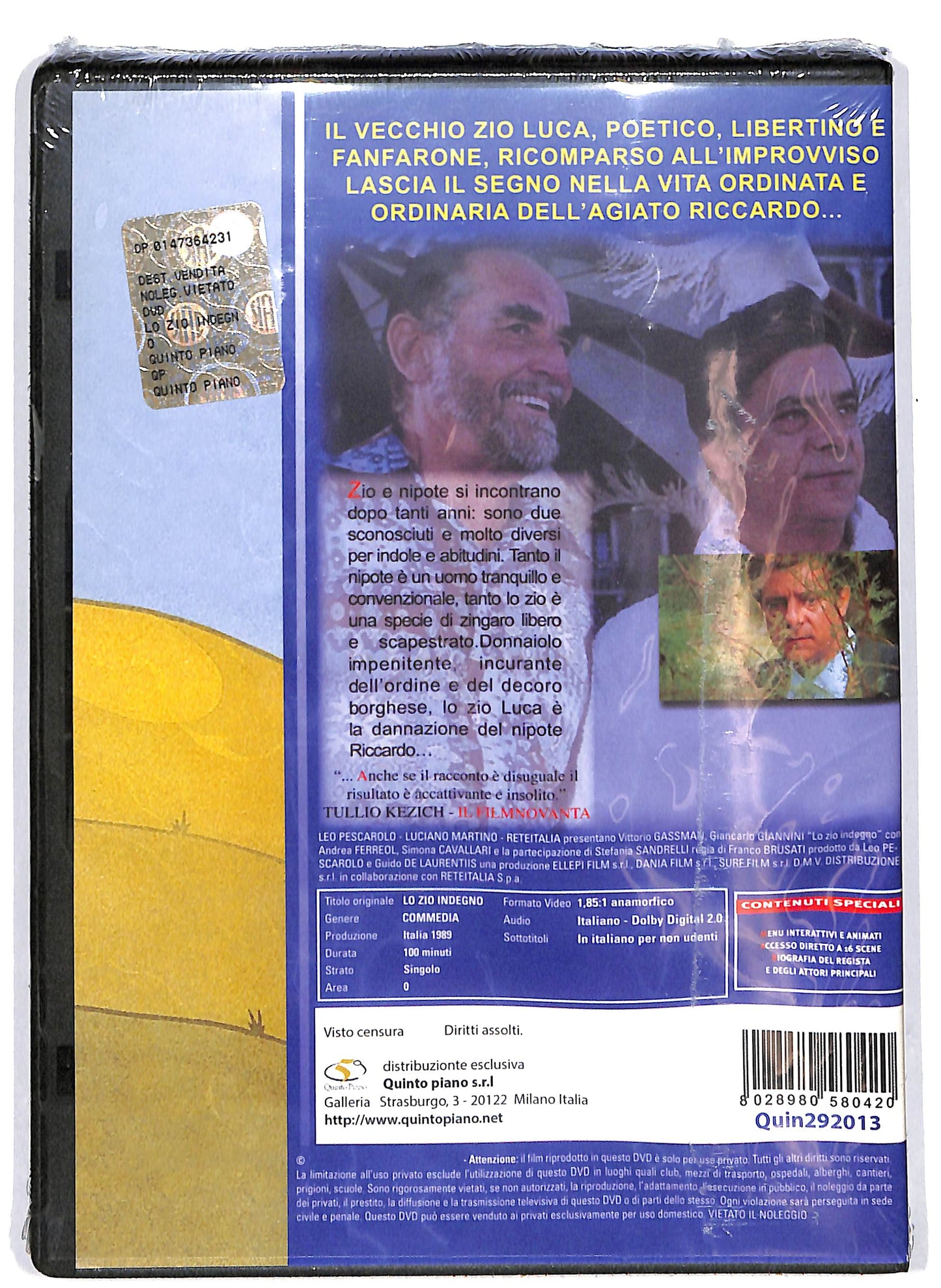 EBOND Lo zio indegno DVD D640920