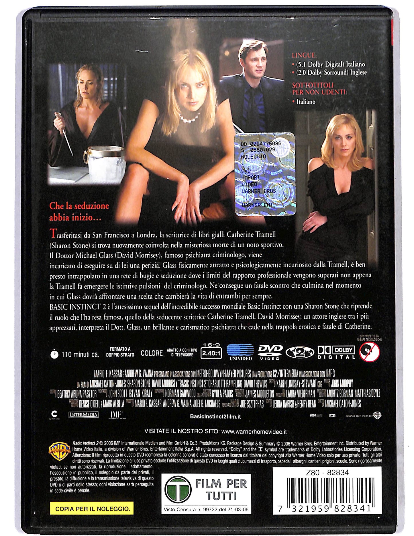 EBOND Basic instinct 2 NOLEGGIO DVD D641023