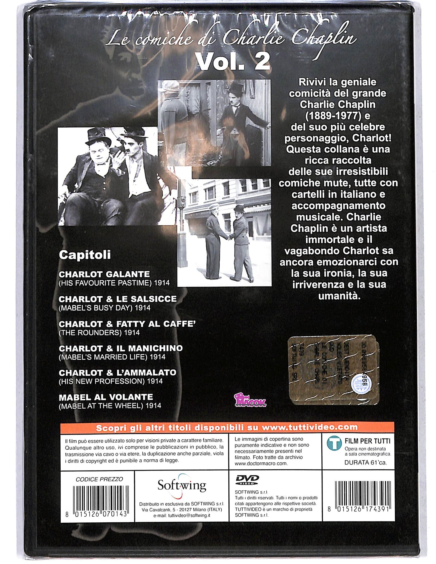 EBOND Le comiche di Charlie Chaplin vol.2 DVD D641304
