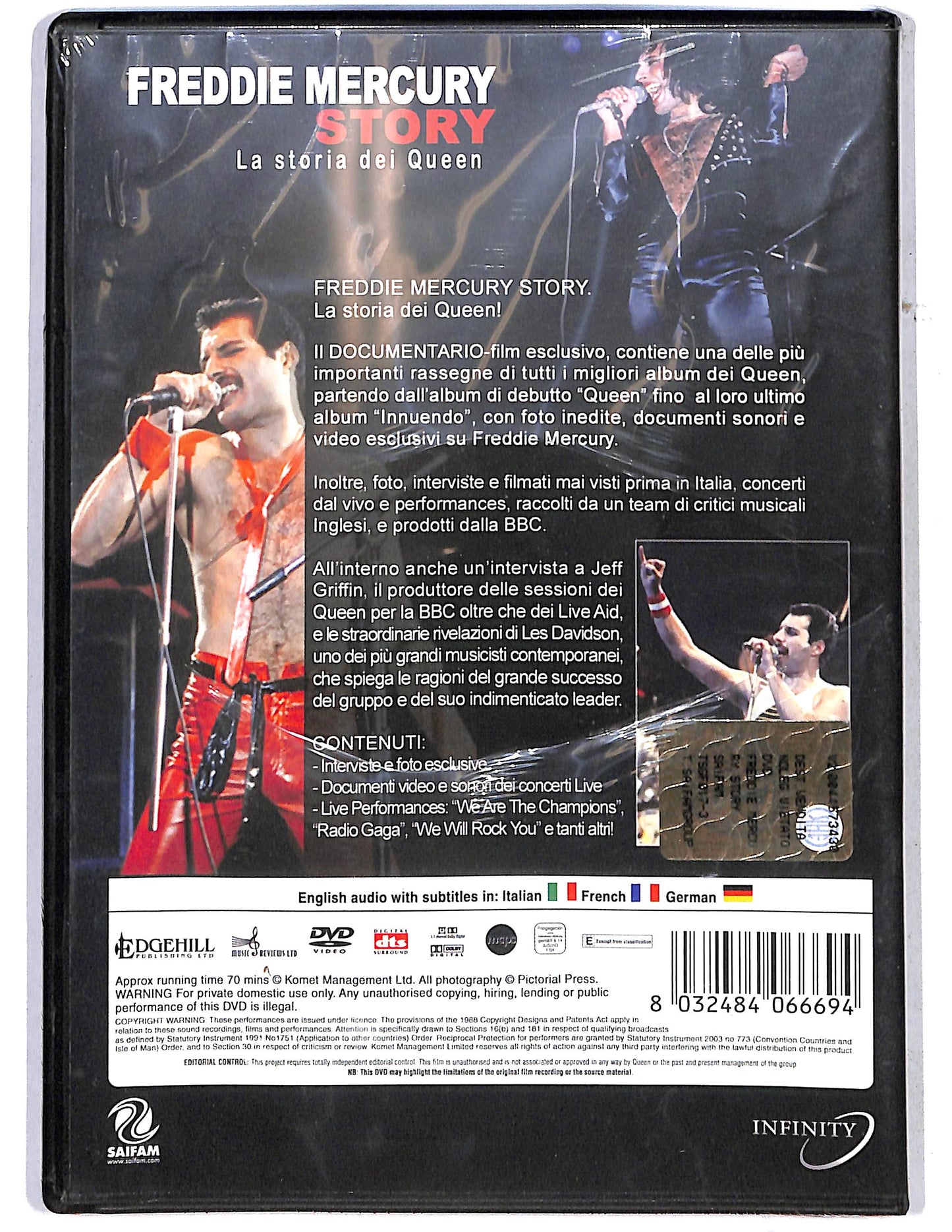 EBOND Freddie Mercury Story La storia dei Qeen DVD D641424