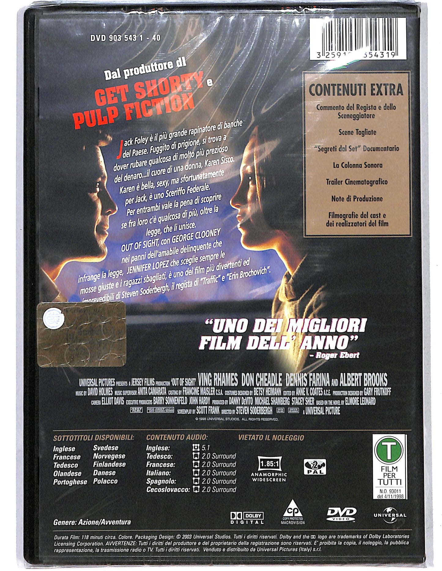 EBOND Out of sight Gli opposti si attraggono DVD D641712