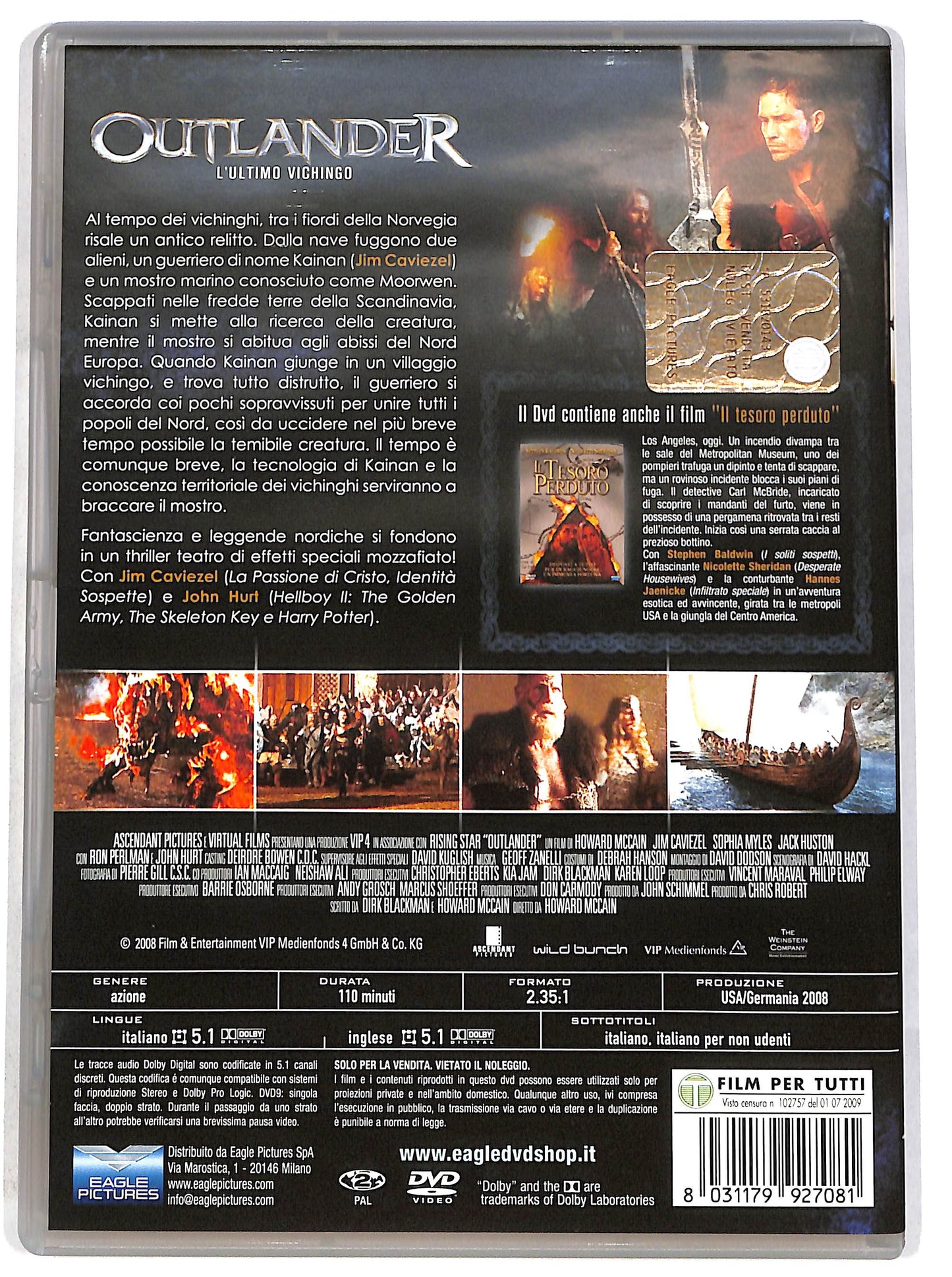 EBOND Outlander - L'ultimo vichingo + Il Tesoro Perduto DVD D641830