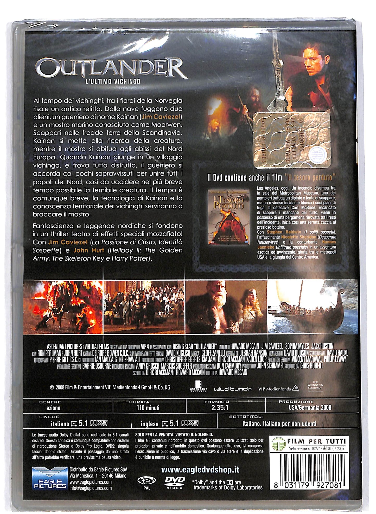 EBOND Outlander L'ultimo vichingo contiene 2 film DVD D642056