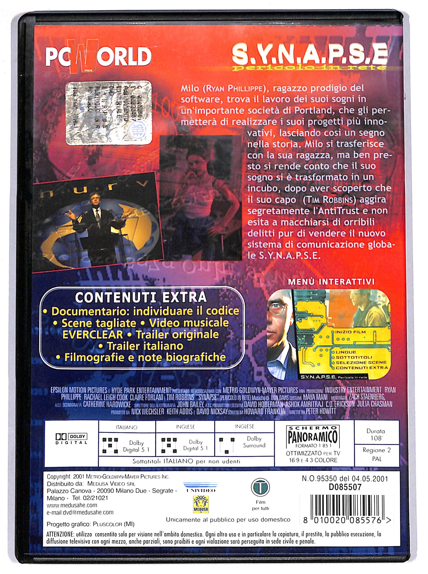 EBOND s.y.n.a.p.s.e. - pericolo in rete DVD D642508