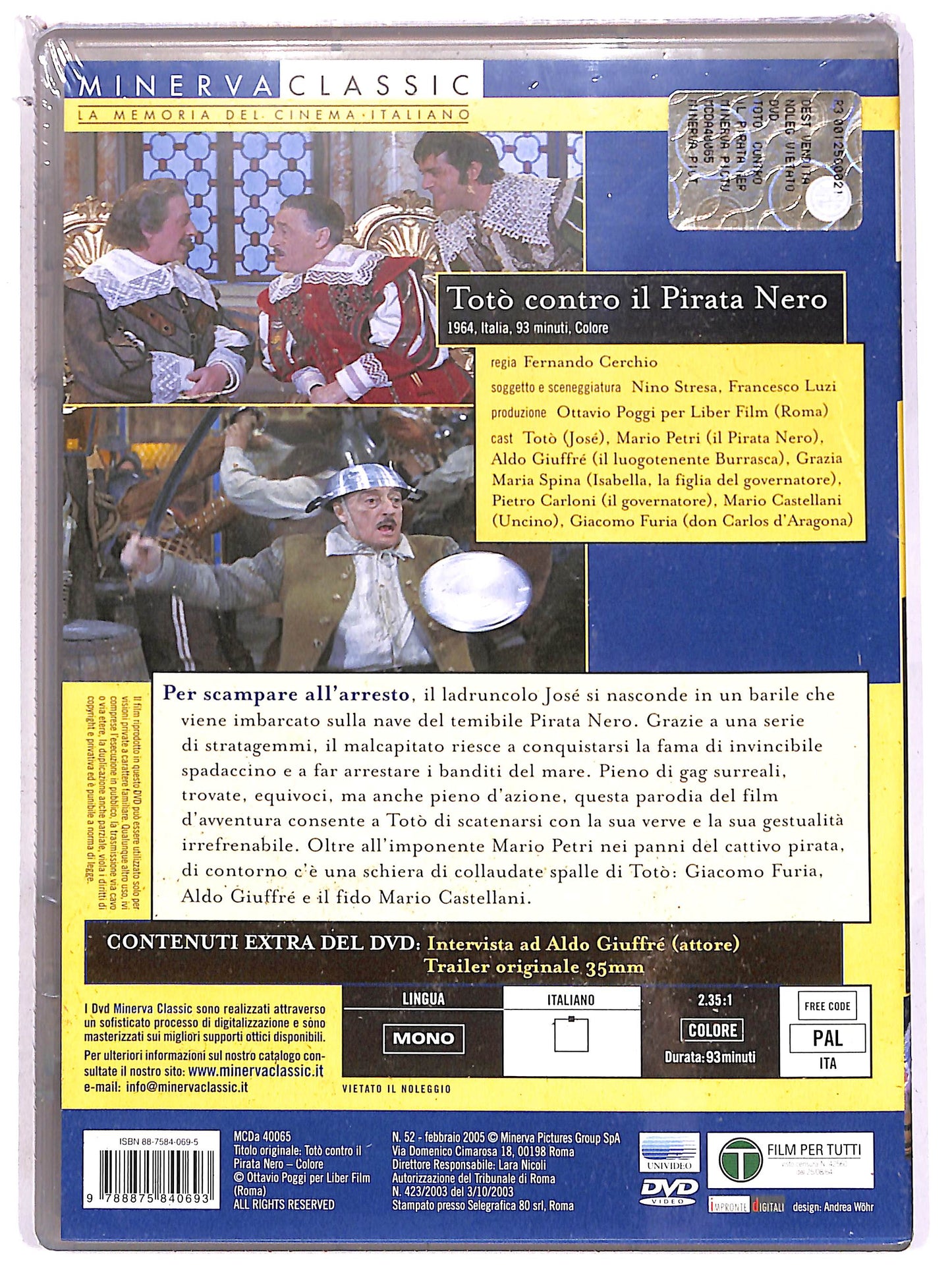 EBOND Toto contro il Pirata Nero DVD D642913