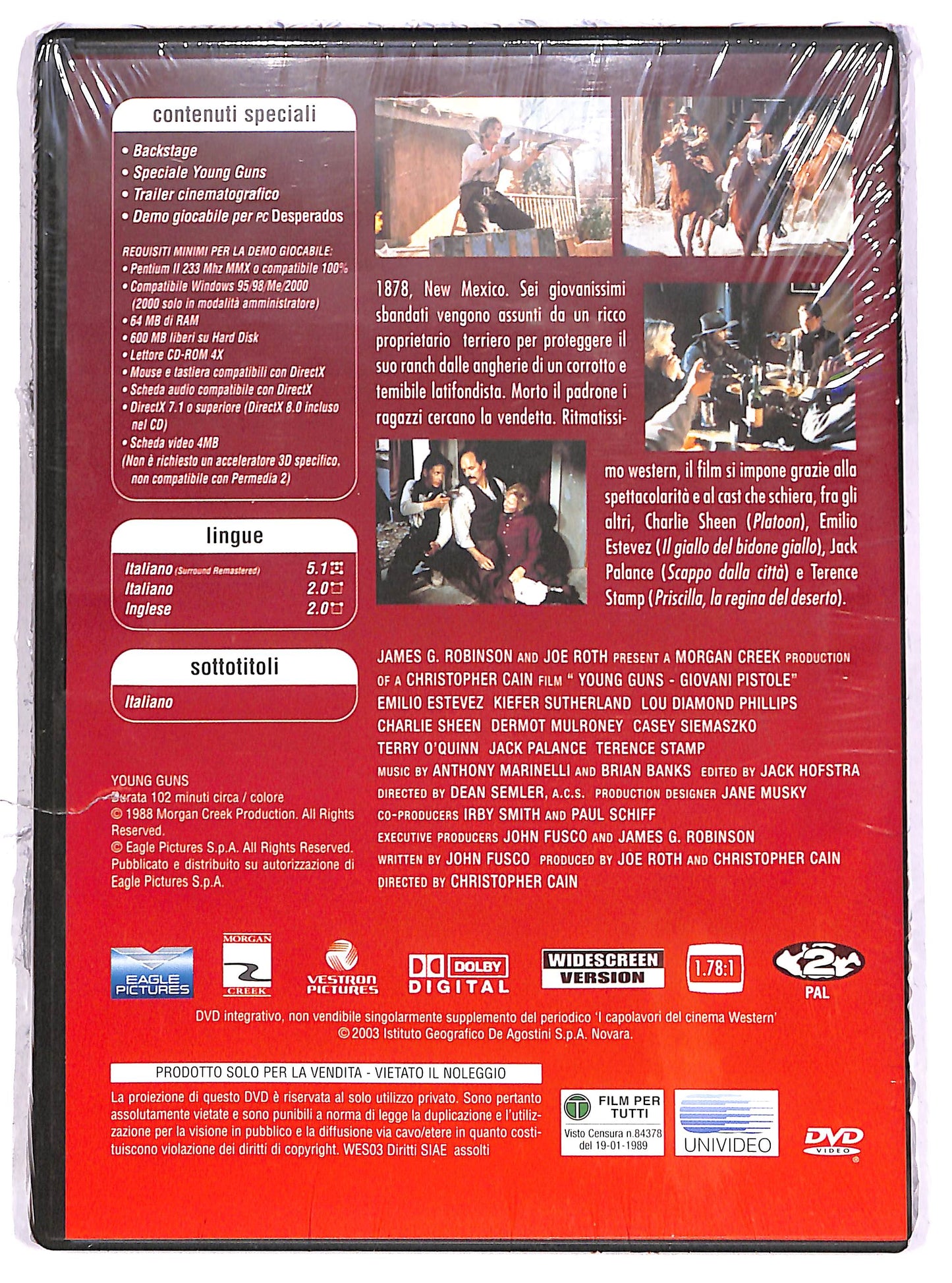 EBOND Young Guns - Giovani pistole EDITORIALE DVD D643044