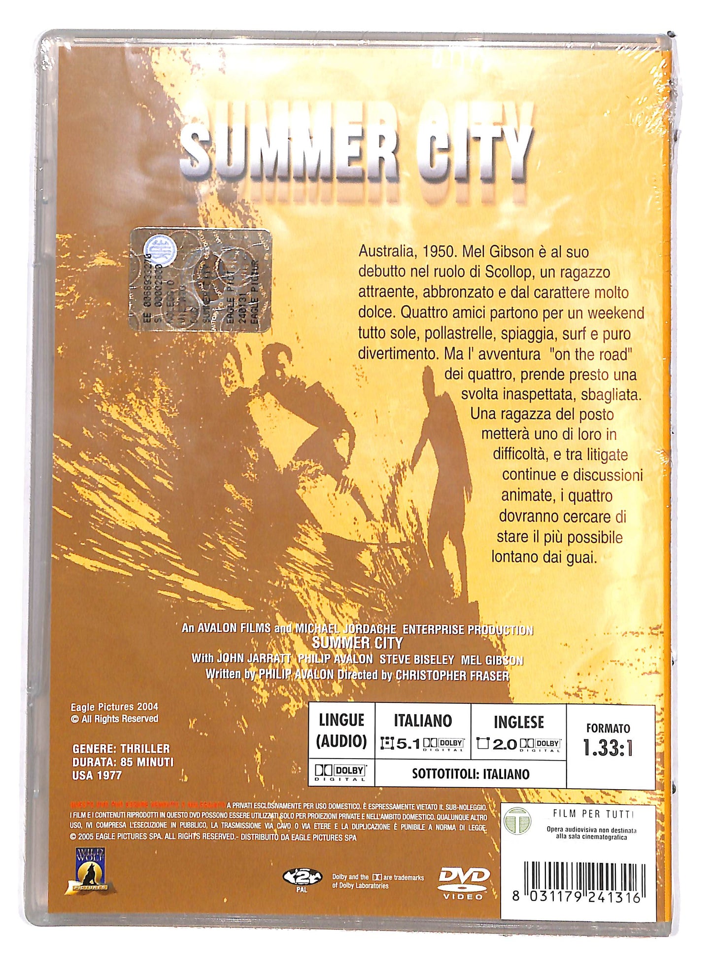 EBOND Summer City un'estate di fuoco Slimcase DVD D643523