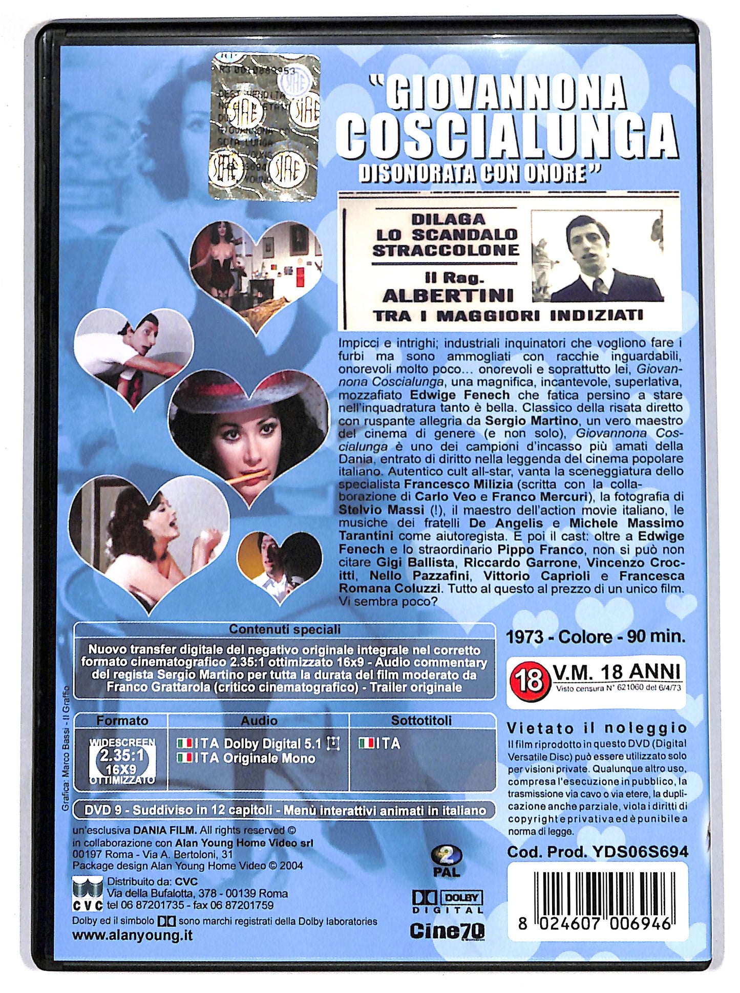 EBOND giovannona coscialunga disonorata con onore DVD D643717