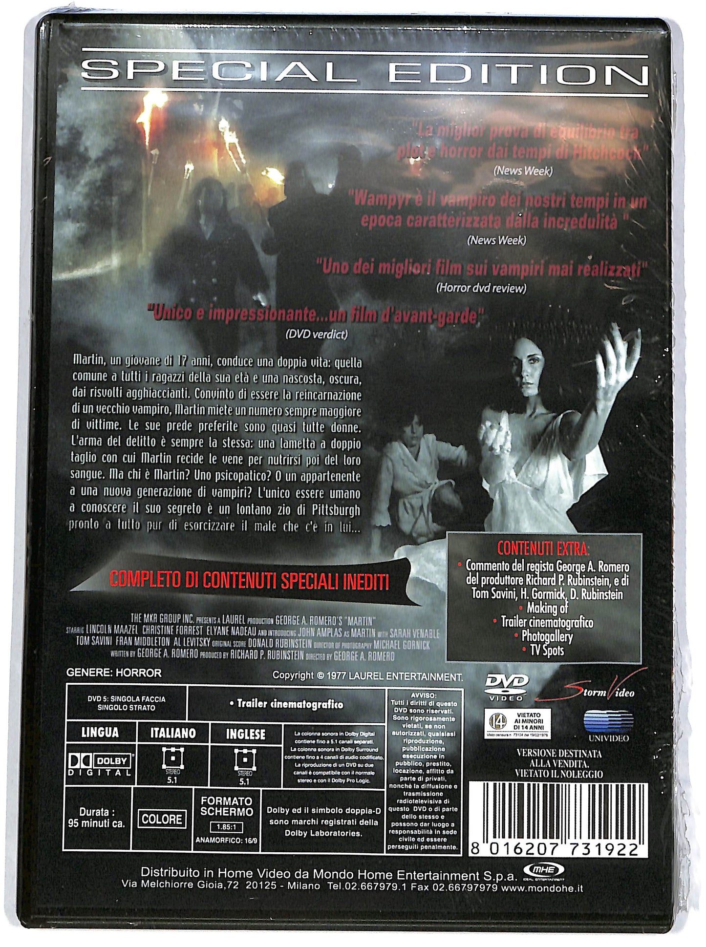 EBOND Martin Special Edition Director's Cut EDITORIALE DVD D643838