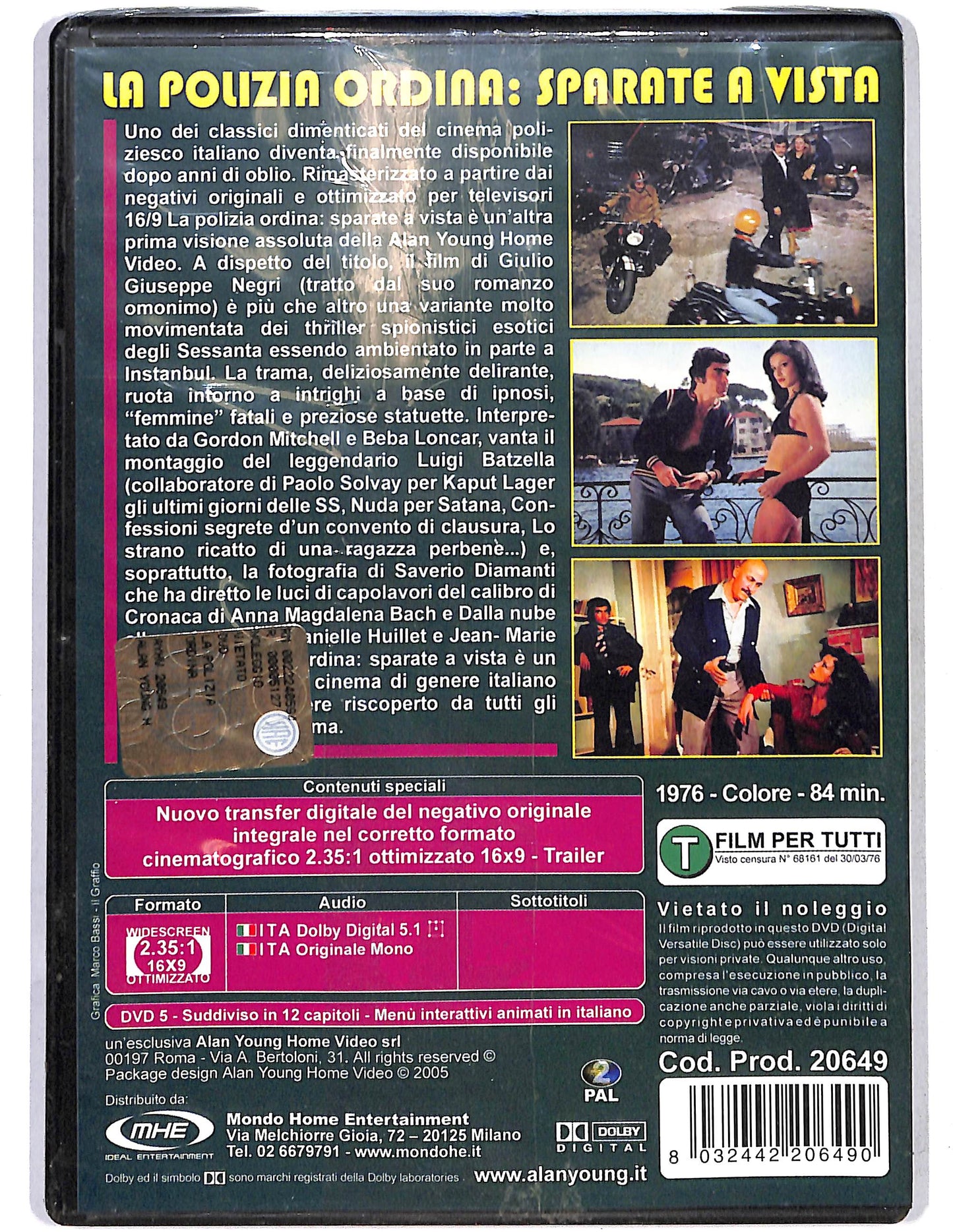 EBOND La polizia ordina Sparate a vista DVD D643941