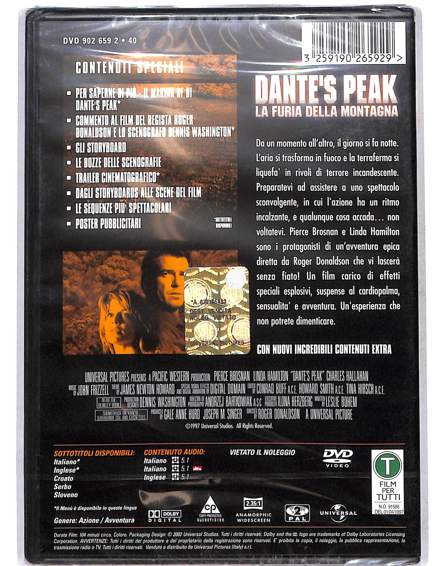 EBOND Dante's Peak la fuga della montagna EDIZIONE SPECIALE DVD D644106