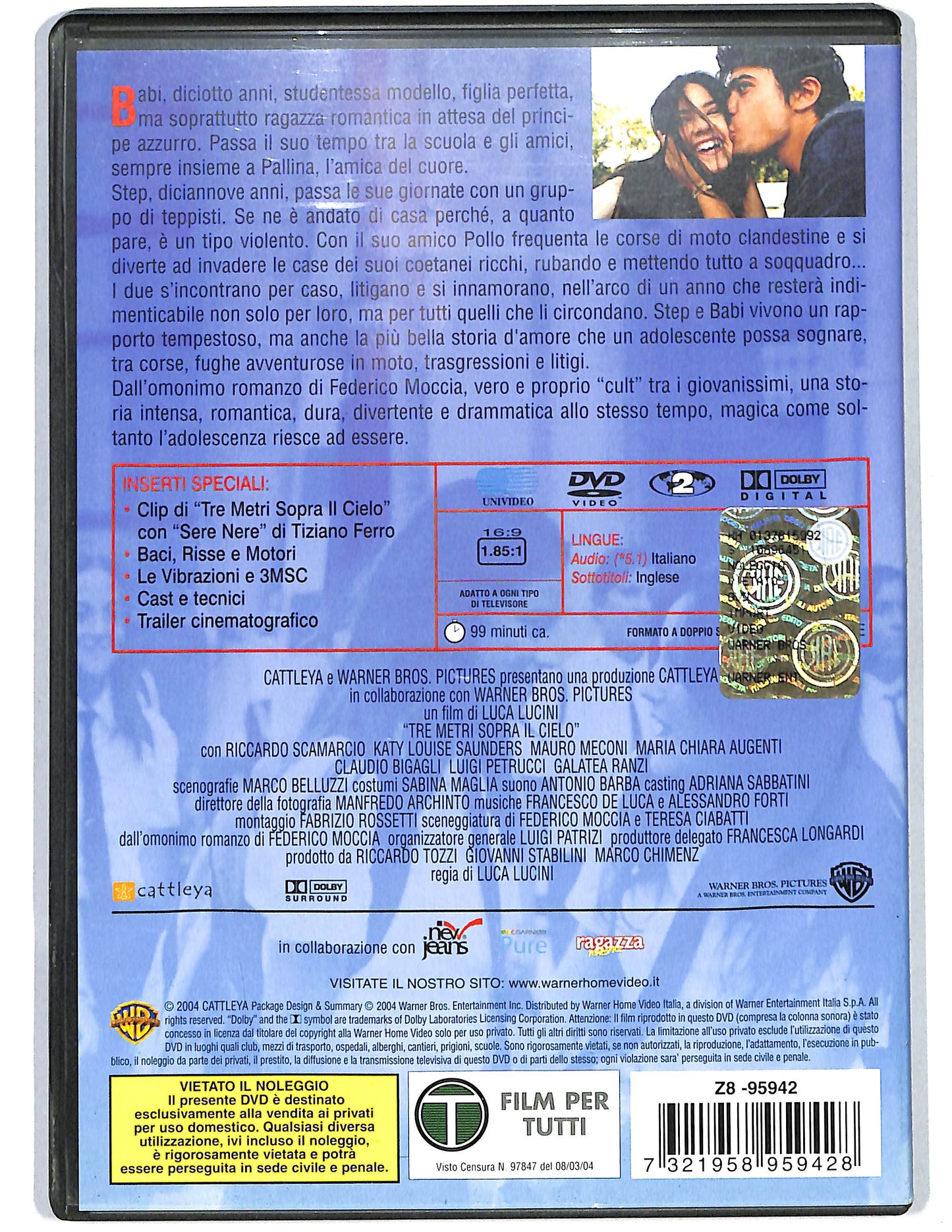 EBOND Tre metri sopra il cielo DVD D644201