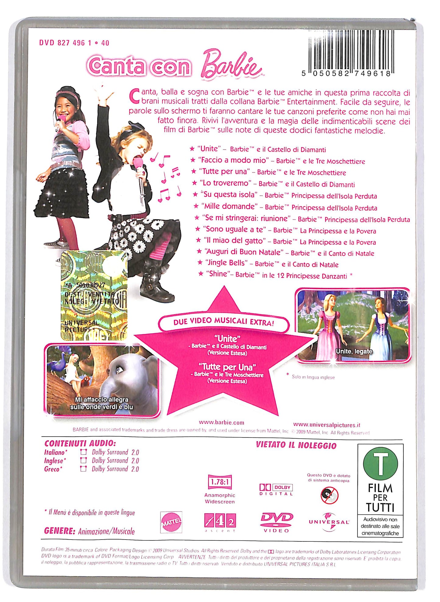 EBOND Barbie Canta con Barbie DVD D644463