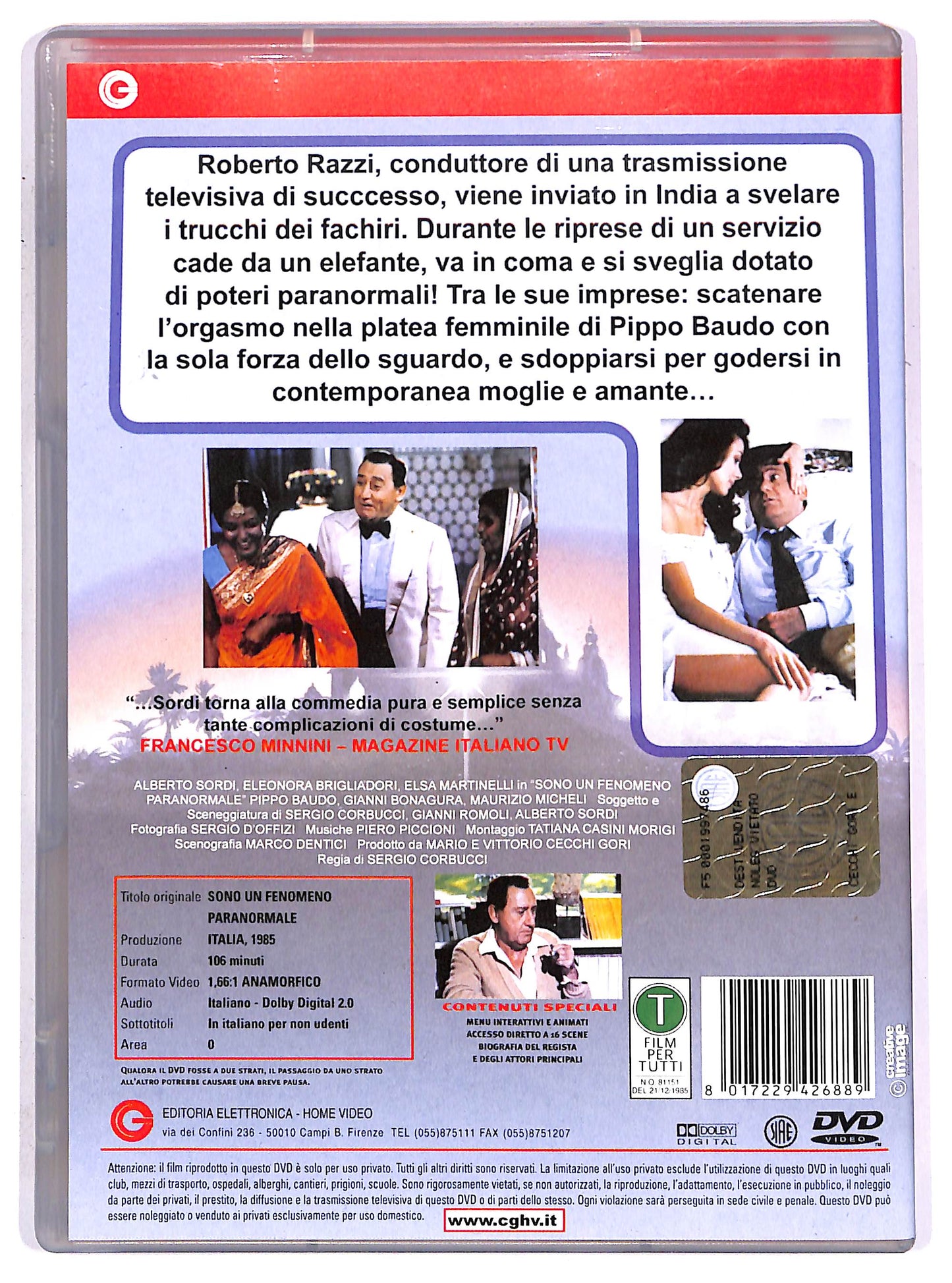 EBOND Alberto Sordi - Sono un fenomeno paranormale DVD D645256