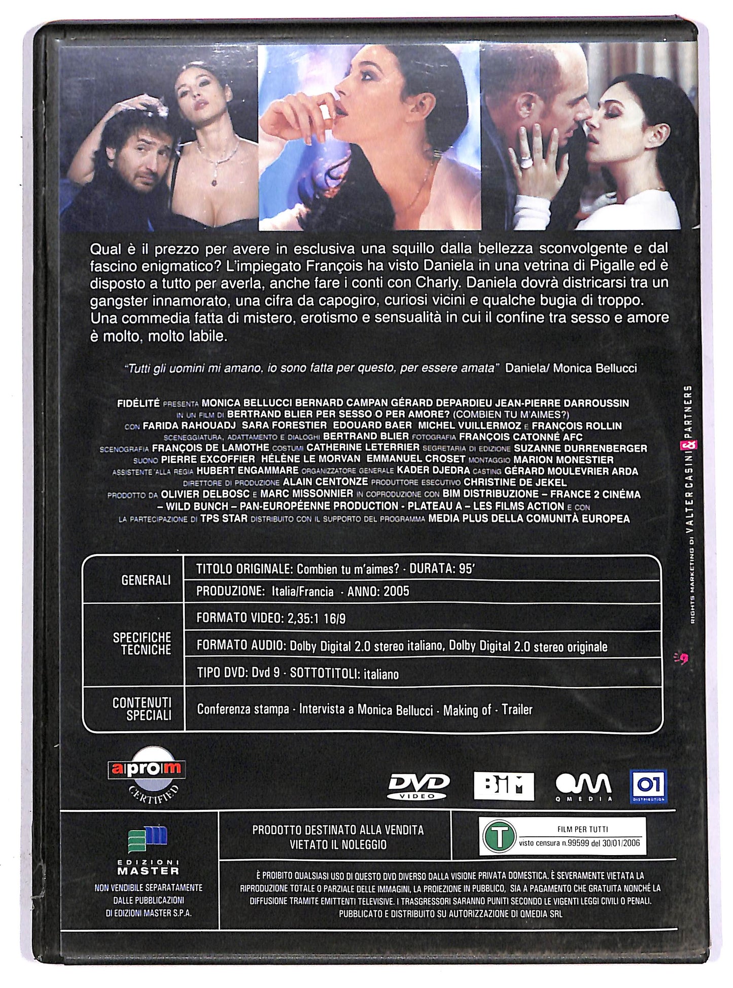 EBOND Per sesso o per amore EDITORIALE DVD D645320