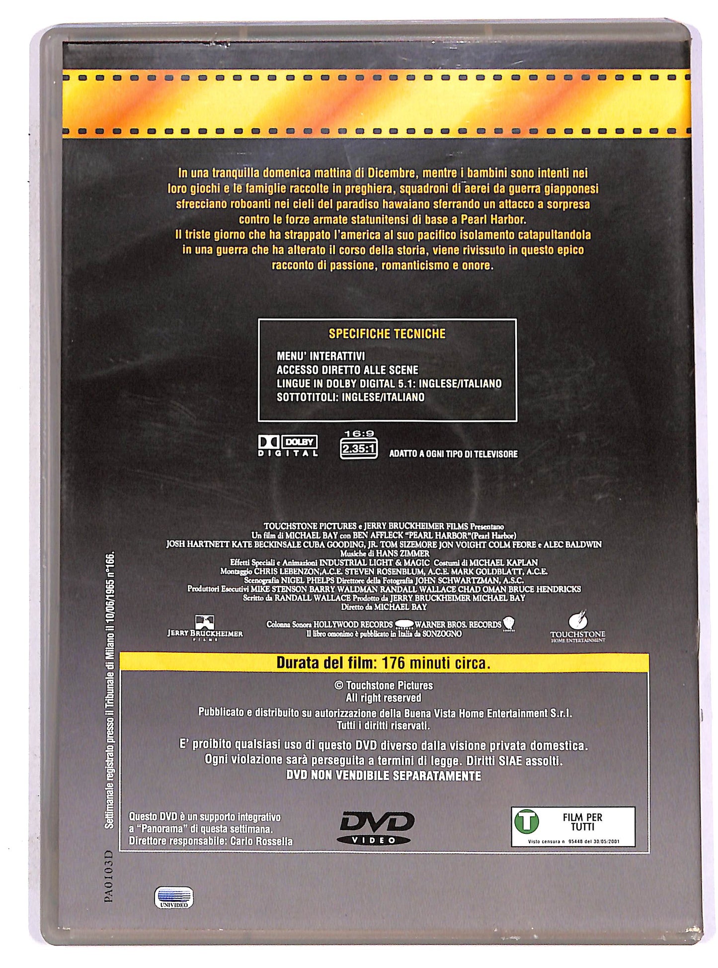 EBOND Pearl Harbor EDITORIALE DVD D645401
