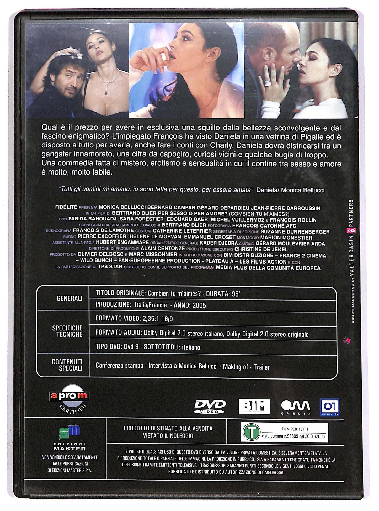 EBOND Per sesso o per amore? EDITORIALE DVD D645414