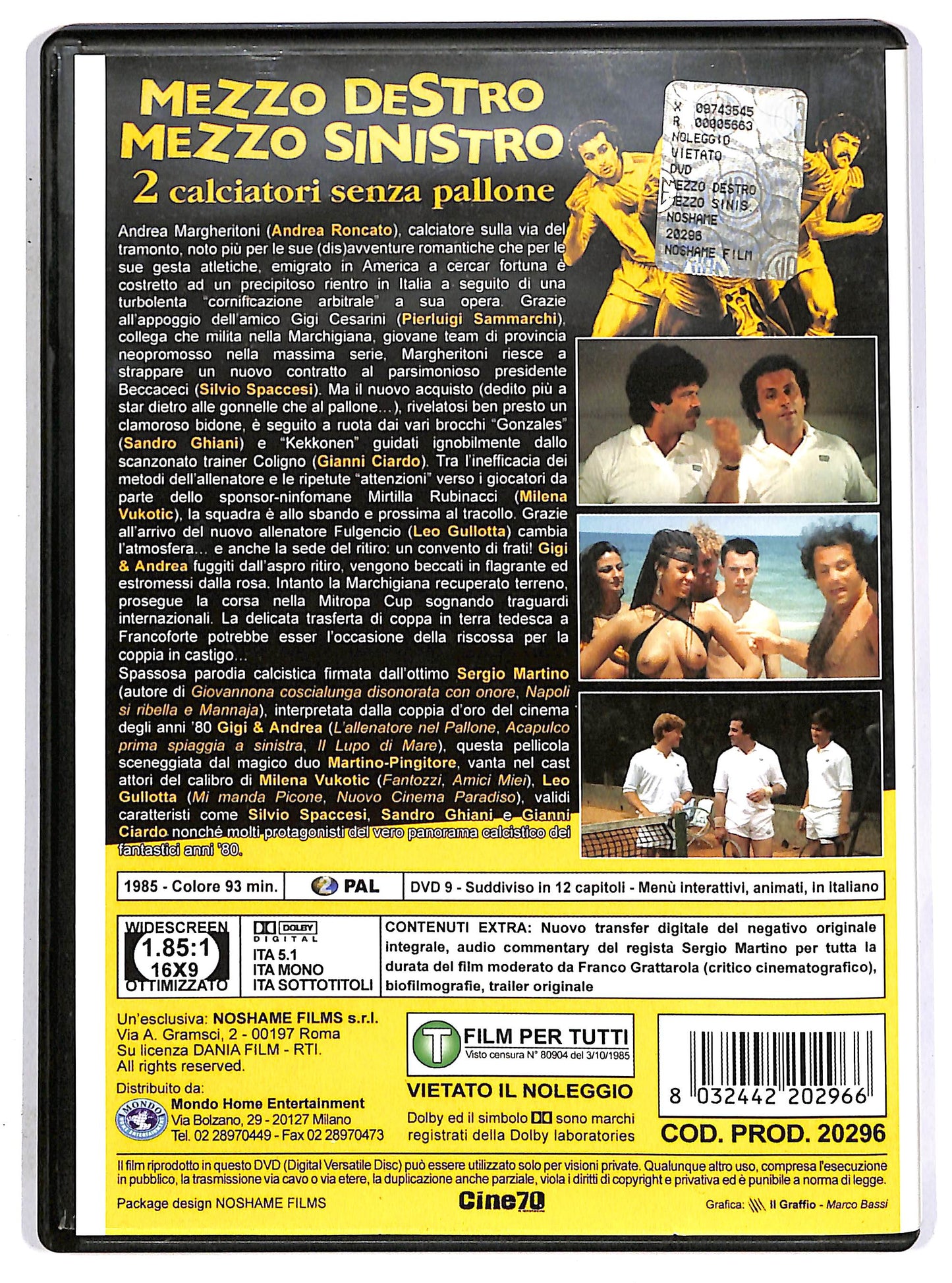 EBOND Mezzo destro mezzo sinistro - 2 calciatori senza pallone DVD D645446