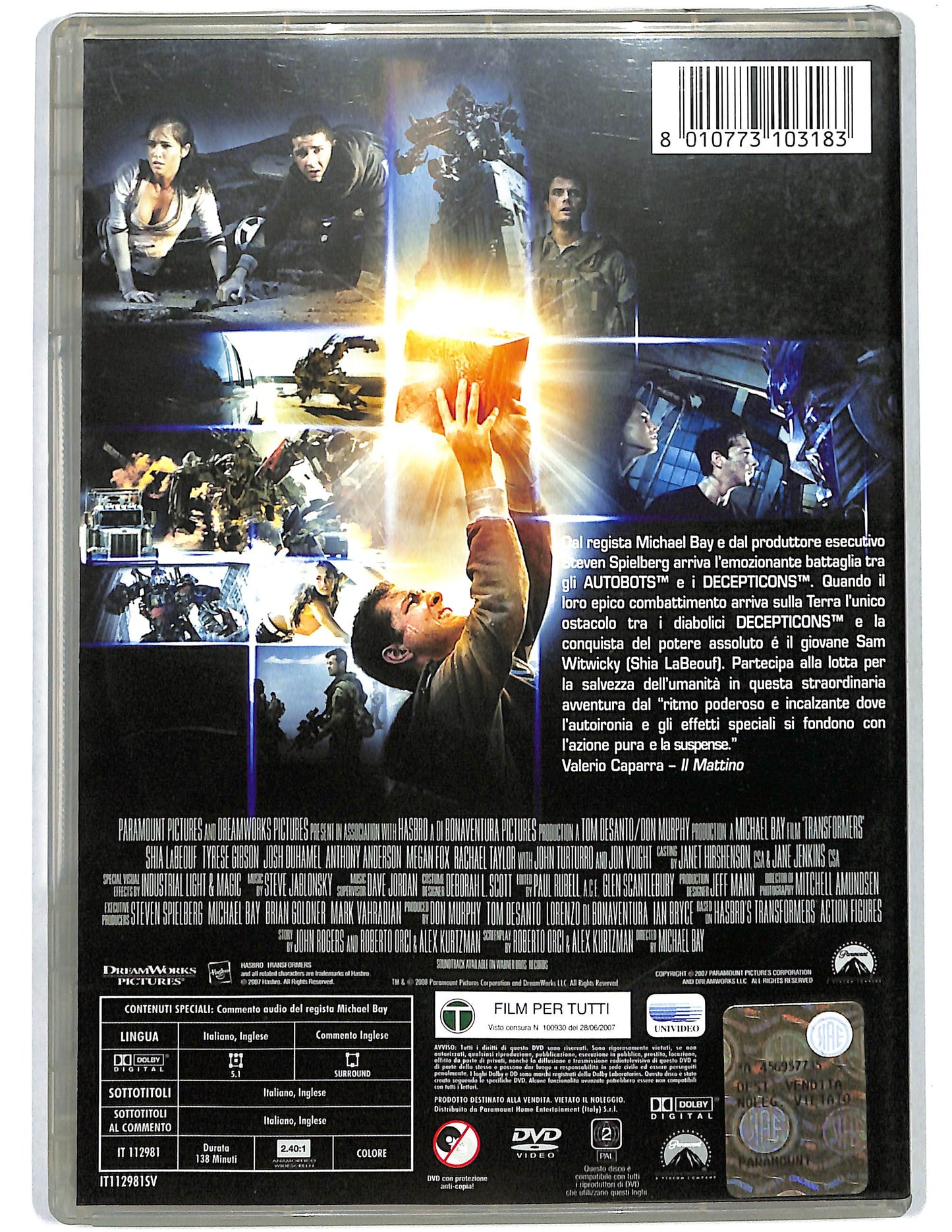 EBOND Trans Formers DVD D645805