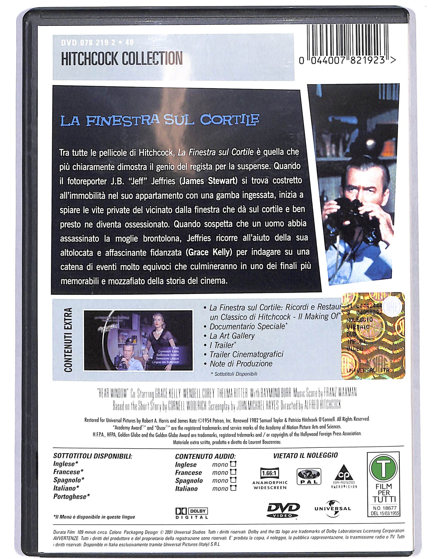 EBOND La finestra sul cortile DVD D645913