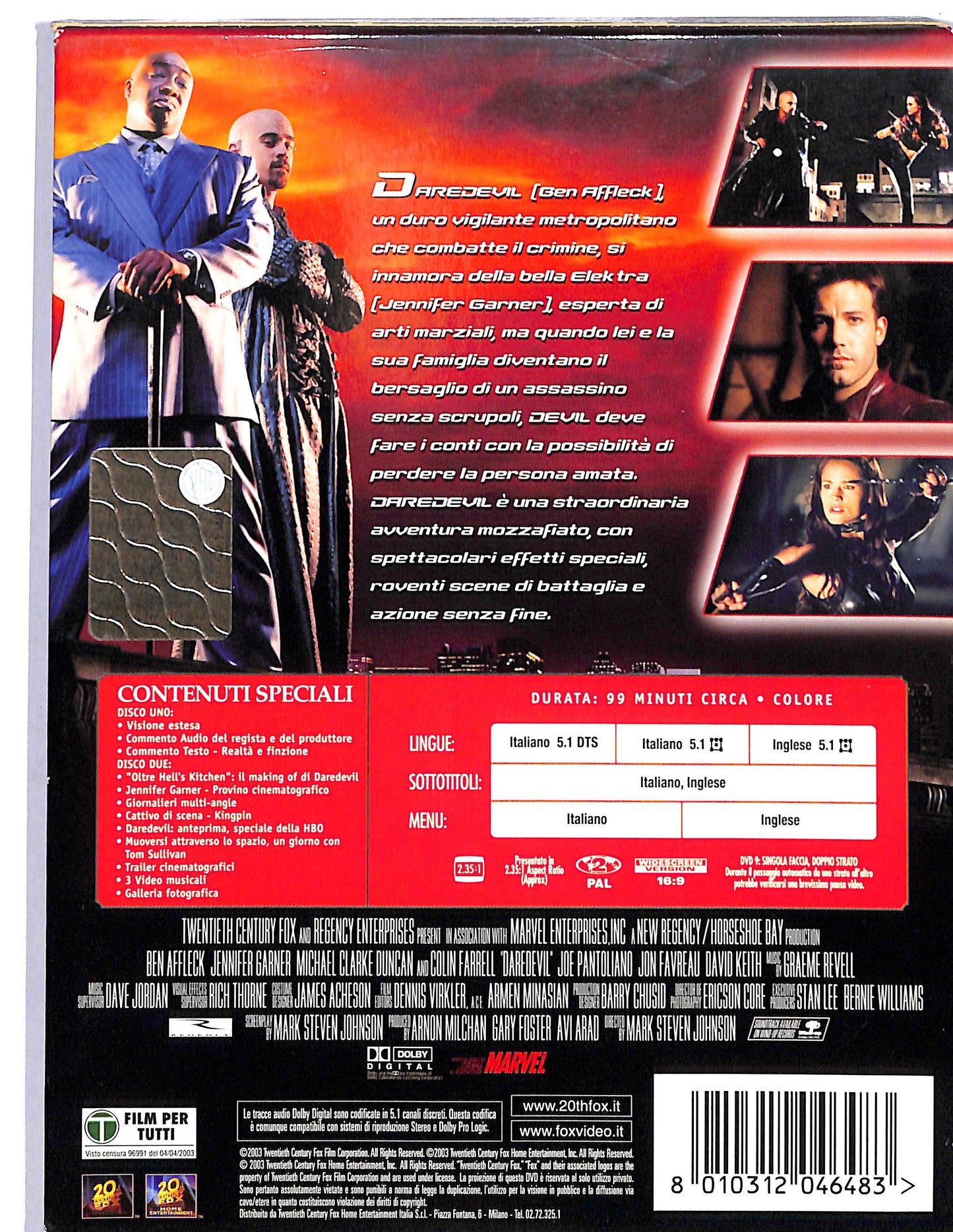 EBOND Daredevil EDIZIONE SPECIALE 2 dischi DVD D645958