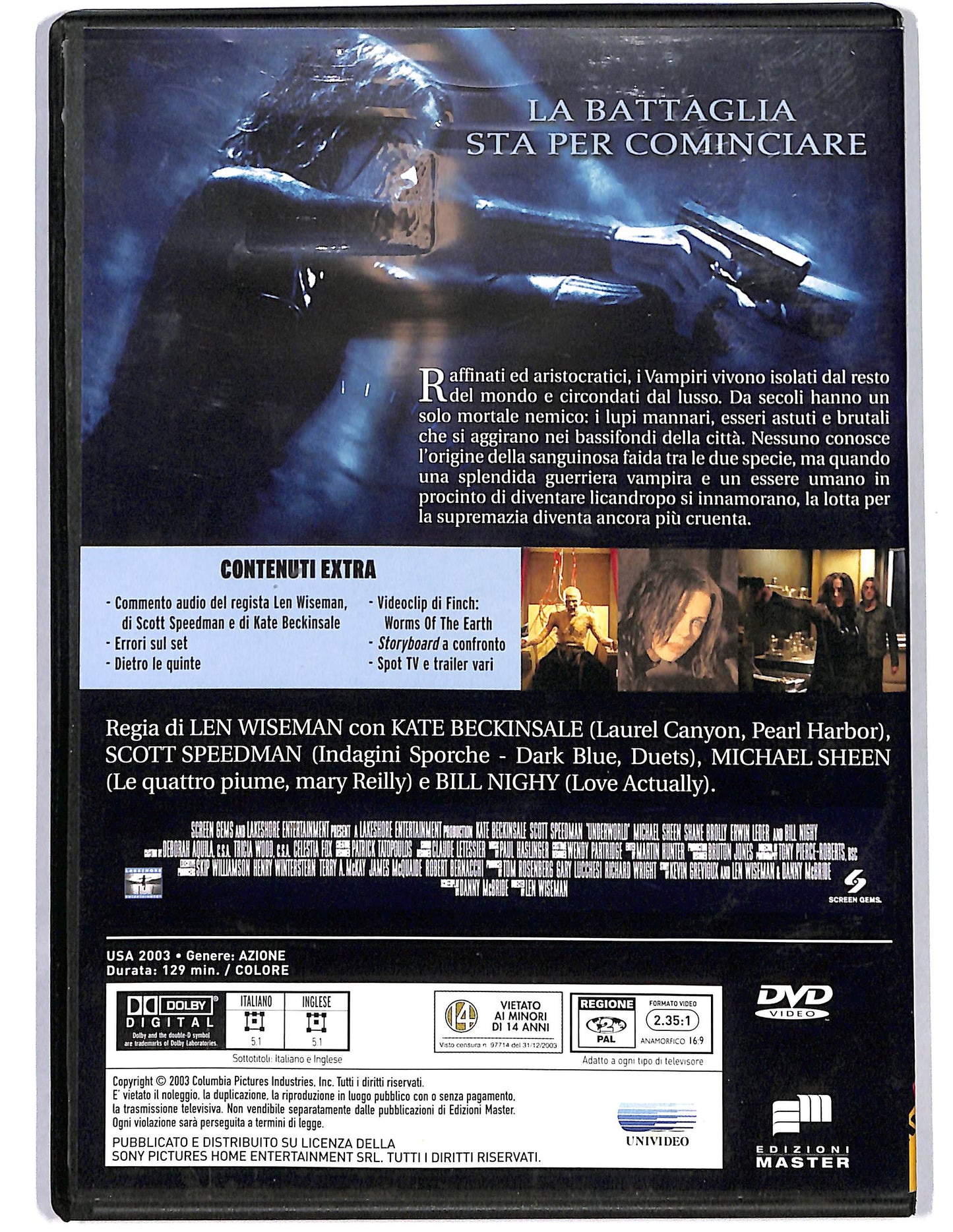 EBOND Underworld EDITORIALE DVD D646107