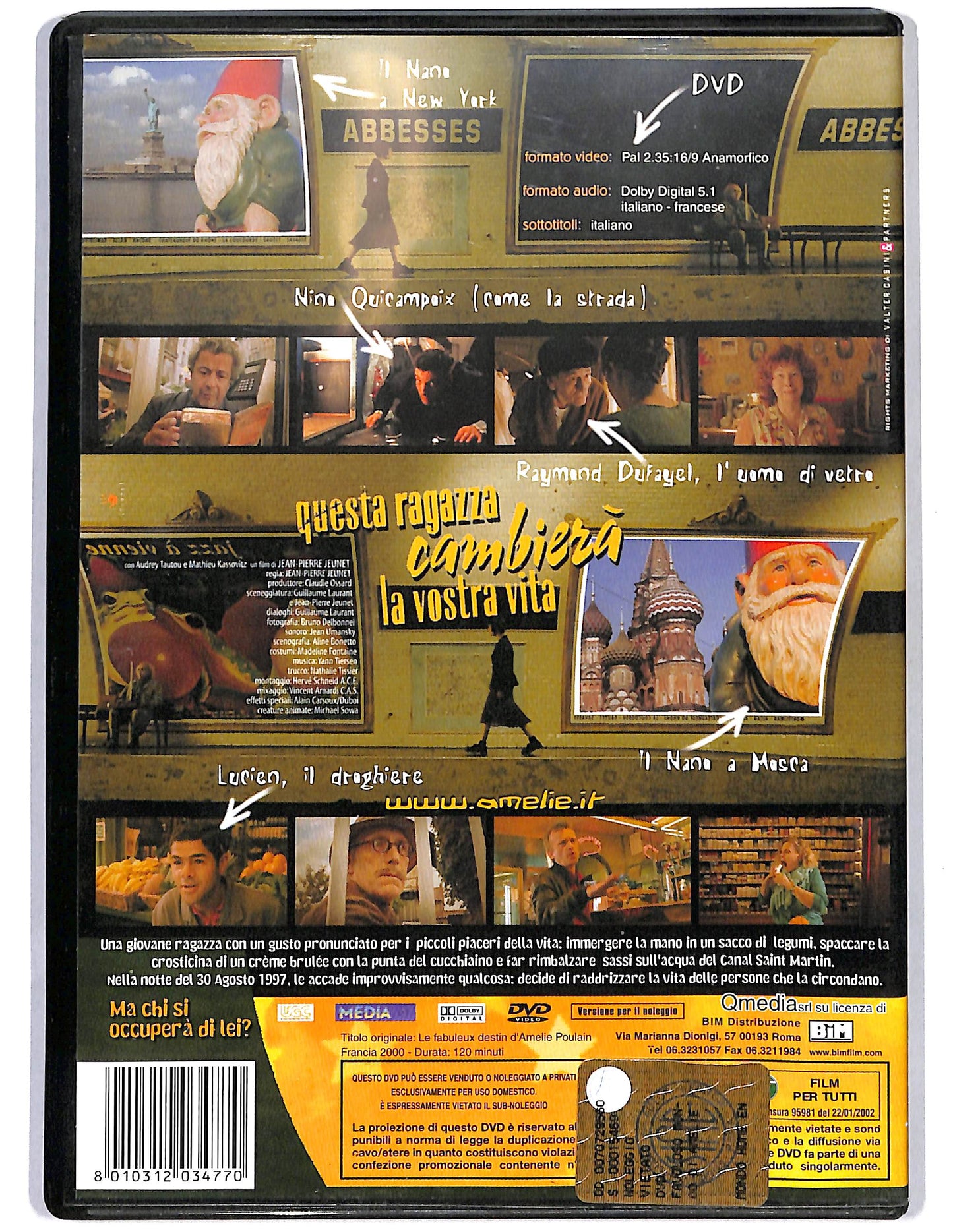 EBOND Il favoloso Mondo di Amelie Noleggio DVD D646114