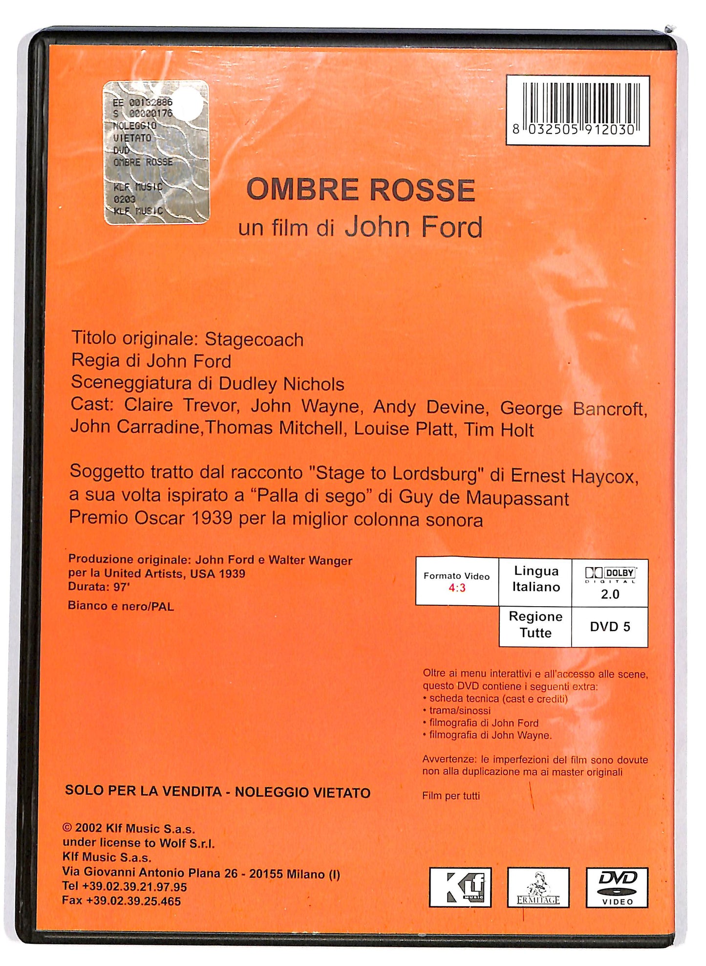 EBOND Ombre rosse DVD D647056
