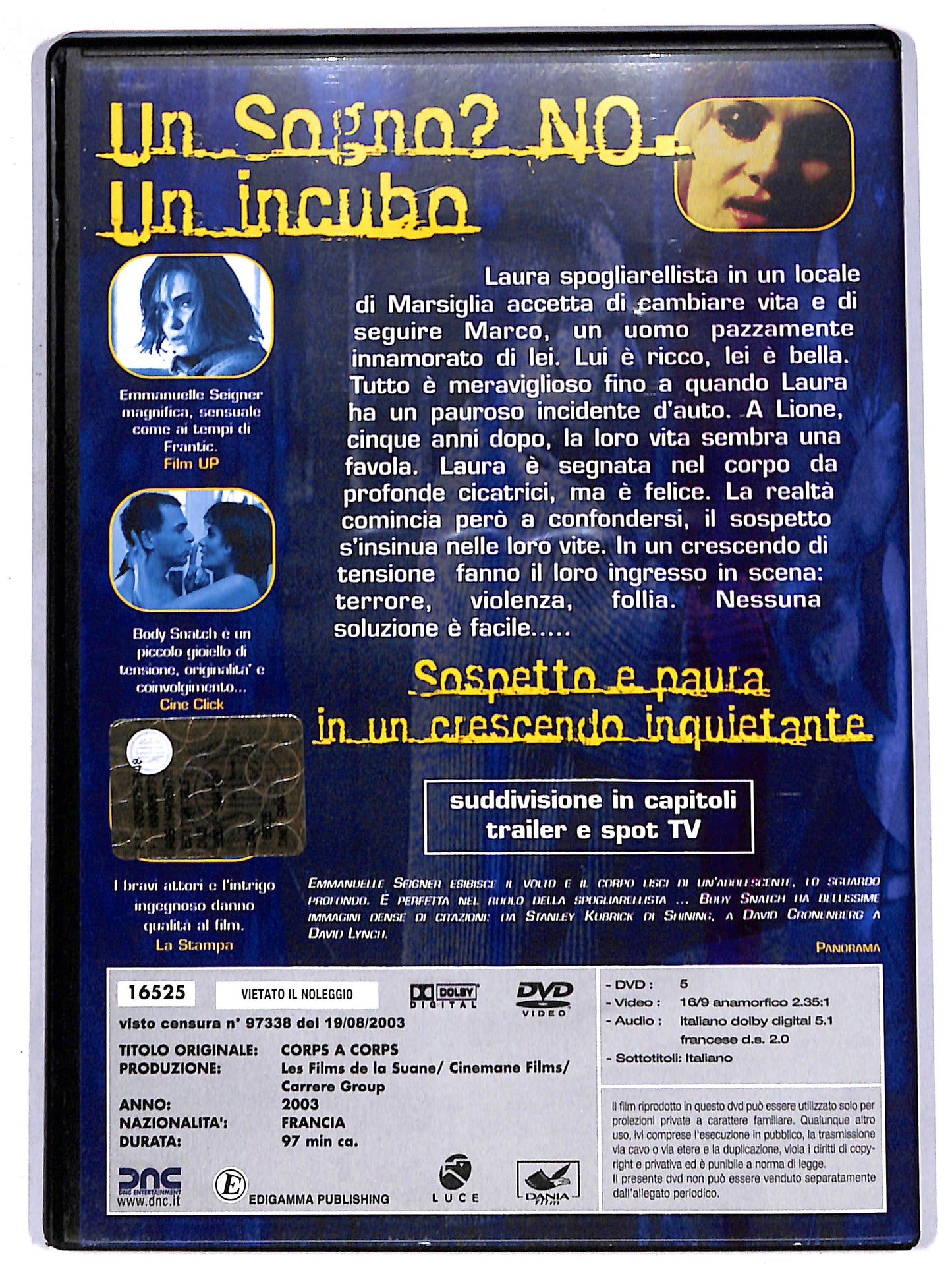 EBOND body snatch EDITORIALE DVD D647213