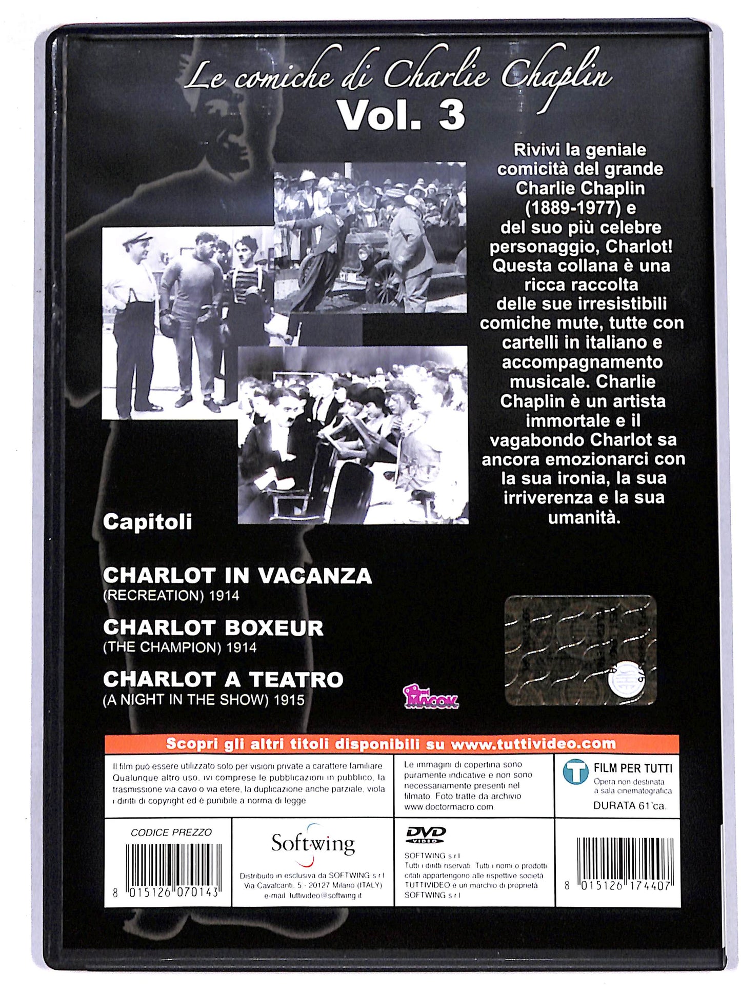 EBOND le comiche di charlie chaplin vol 3 EDITORIALE DVD D647215