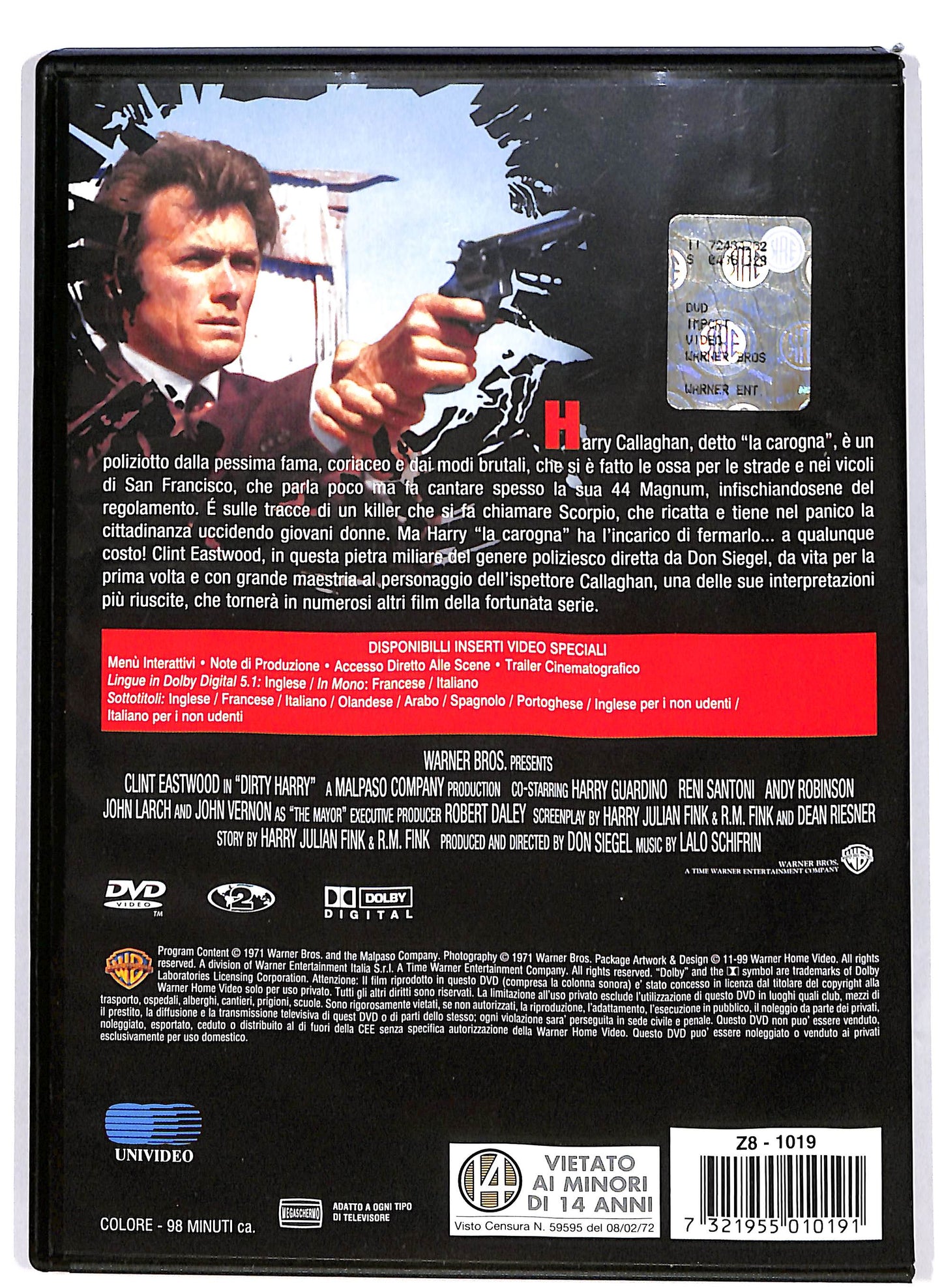 EBOND Ispettore Callaghan Il caso scorpio e tuo DVD D647319