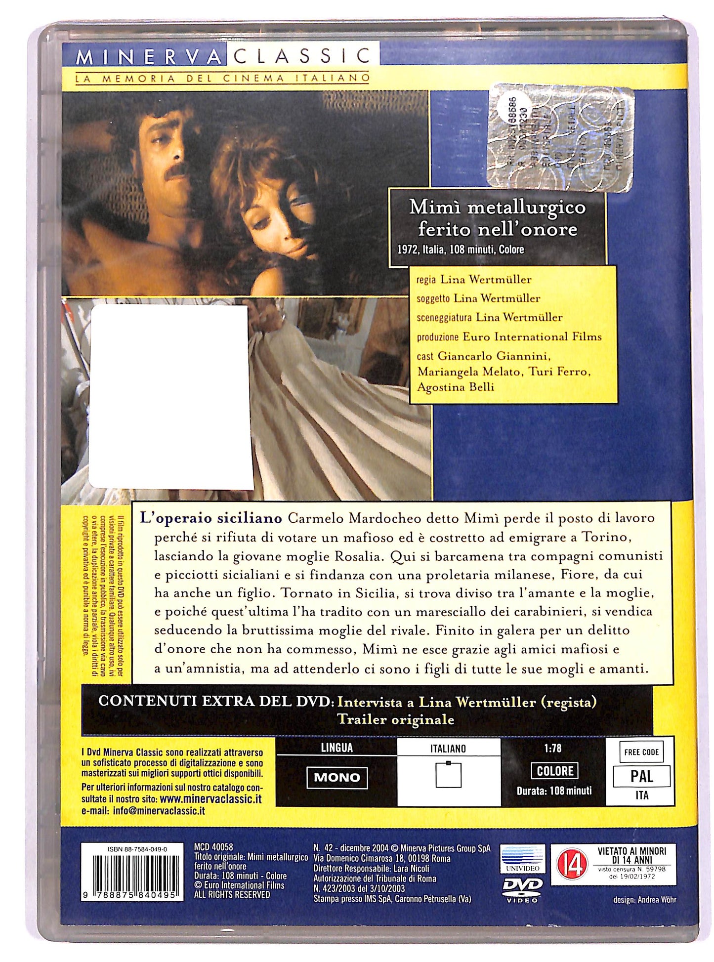 EBOND Mimi metallurgico ferito nell'onore DVD D647515