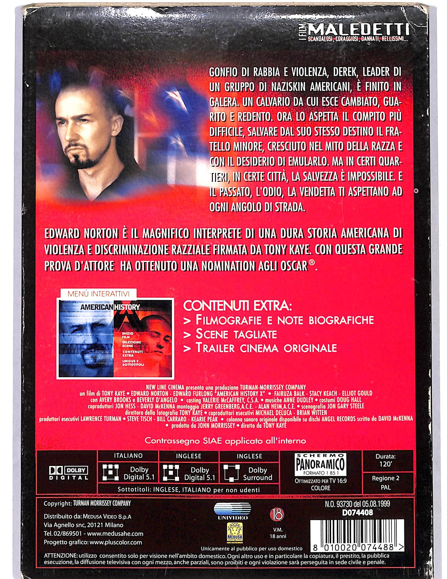 EBOND American History X EDITORIALE DVD D647701