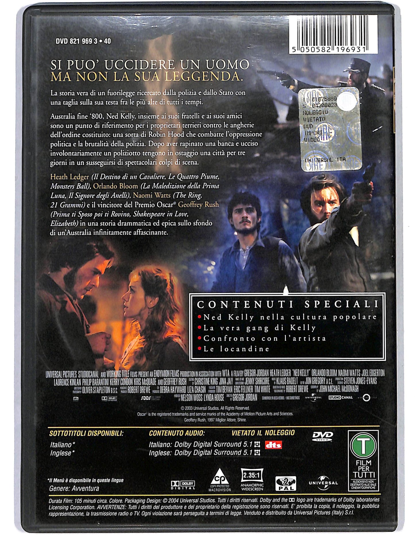 EBOND Ned Kelly DVD D647913