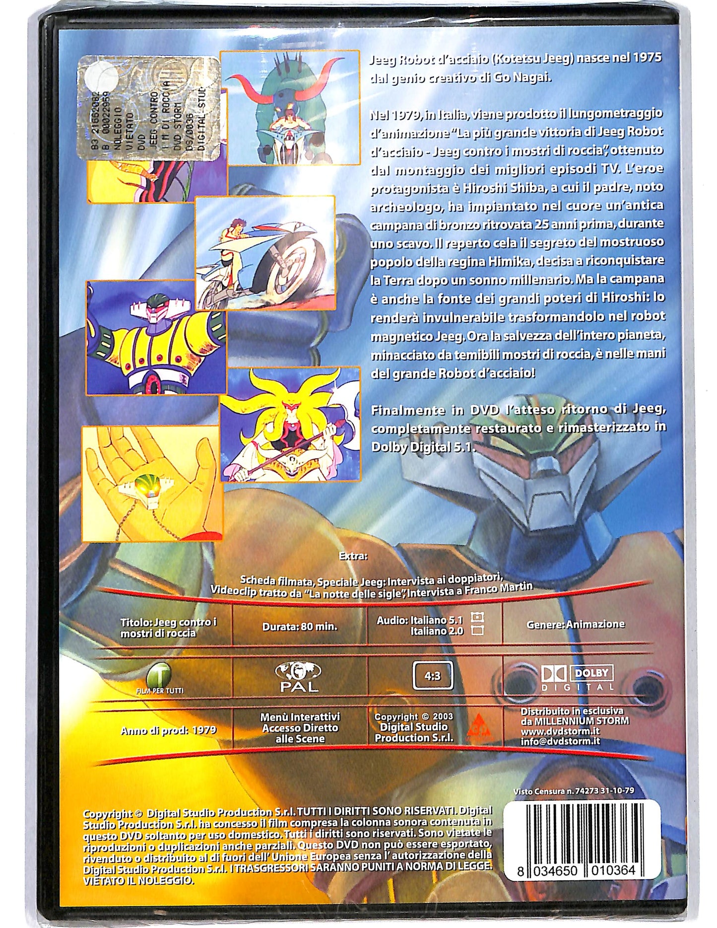 EBOND Jeeg Contro i mostri di roccia DVD D648015
