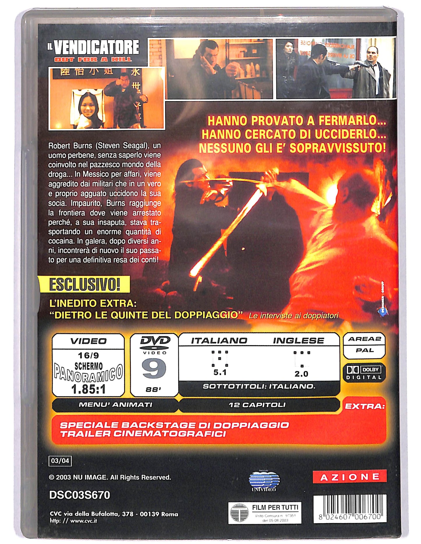 EBOND Il vendicatore Out for a Kill DVD D648056