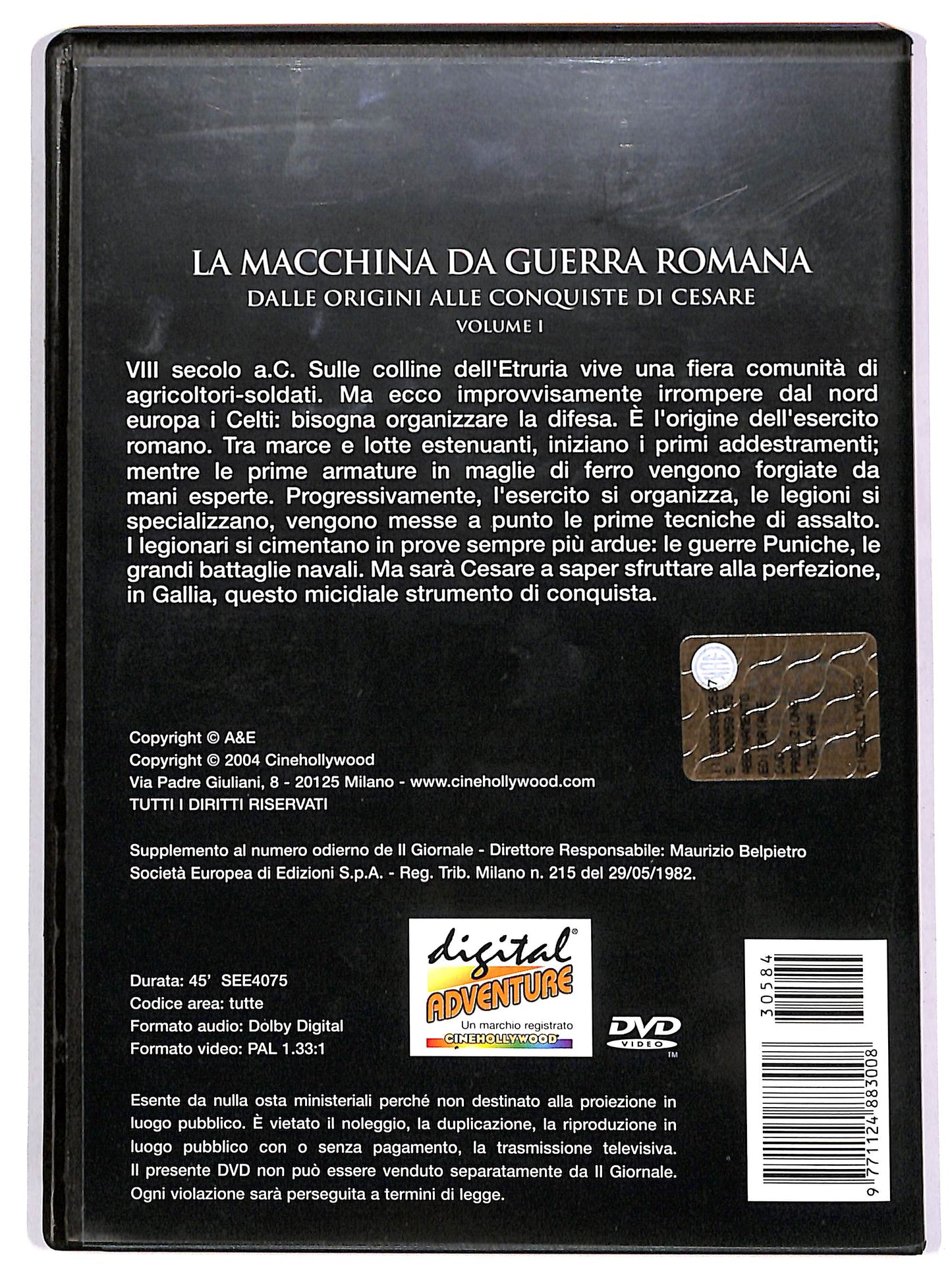 EBOND La macchina da guerra romana - Volume 1 EDITORIALE DVD D648103