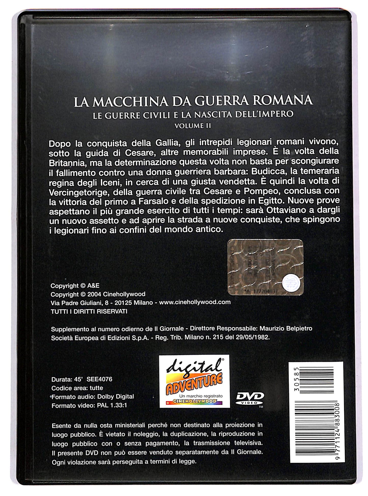EBOND La macchina da guerra romana - Volume 2 EDITORIALE DVD D648104