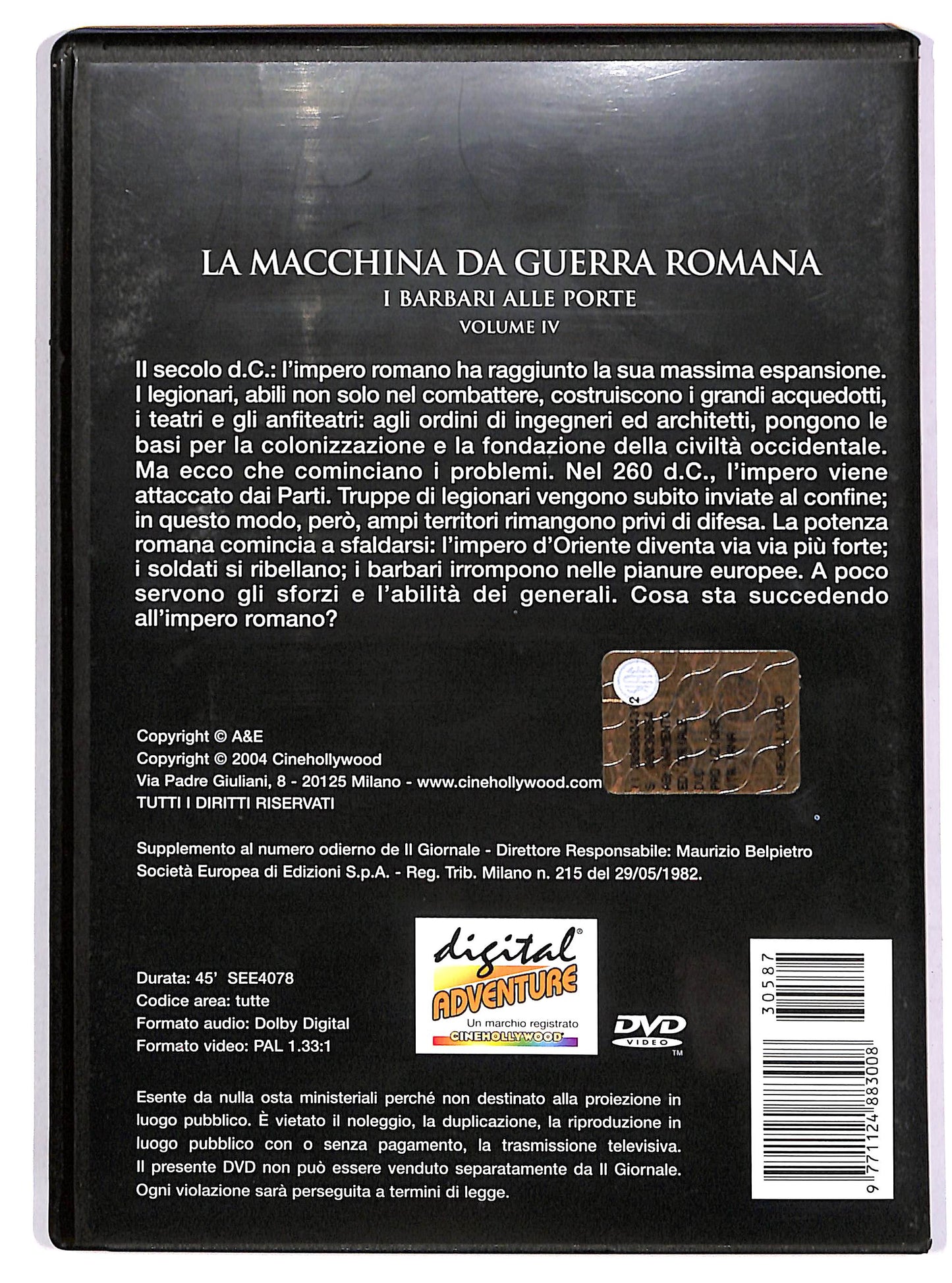 EBOND La macchina da guerra romana - Volume 4 EDITORIALE DVD D648108