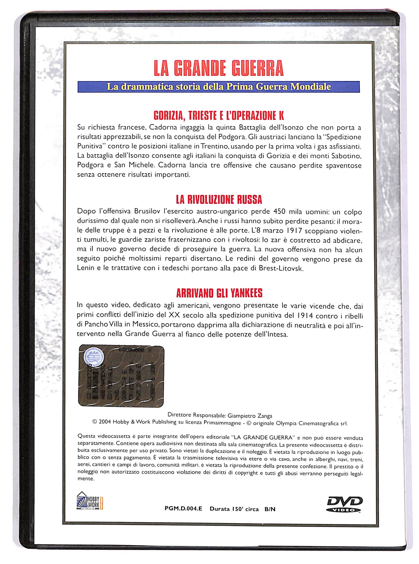 EBOND Gorizia, Trieste e l'operazione K EDITORIALE DVD D648137