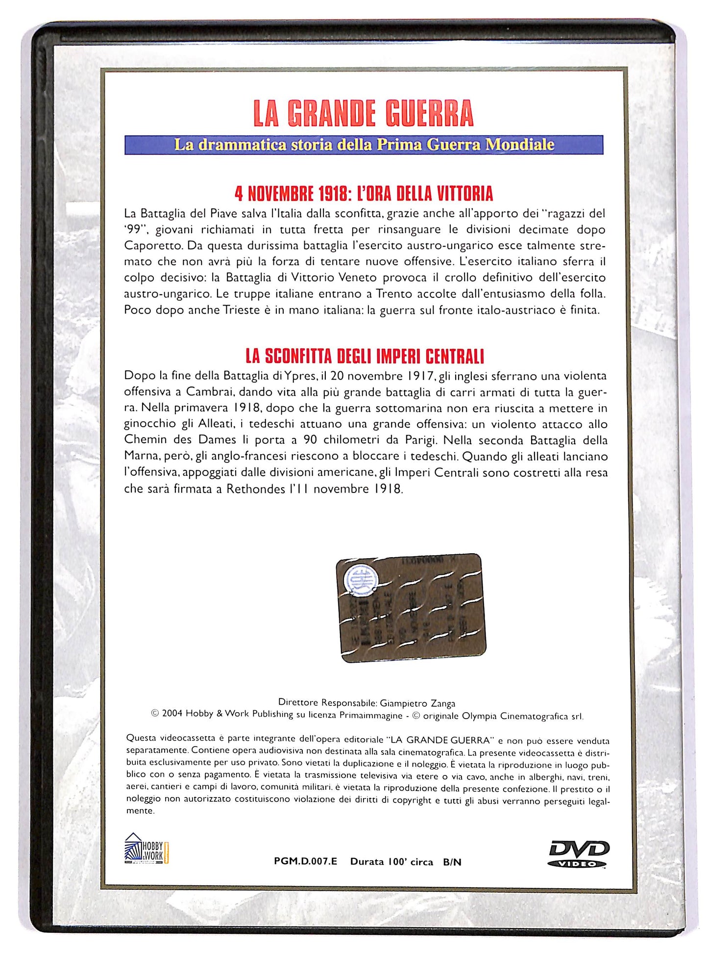 EBOND 4 novembre 1918: L'ora della vittoria EDITORIALE DVD D648139