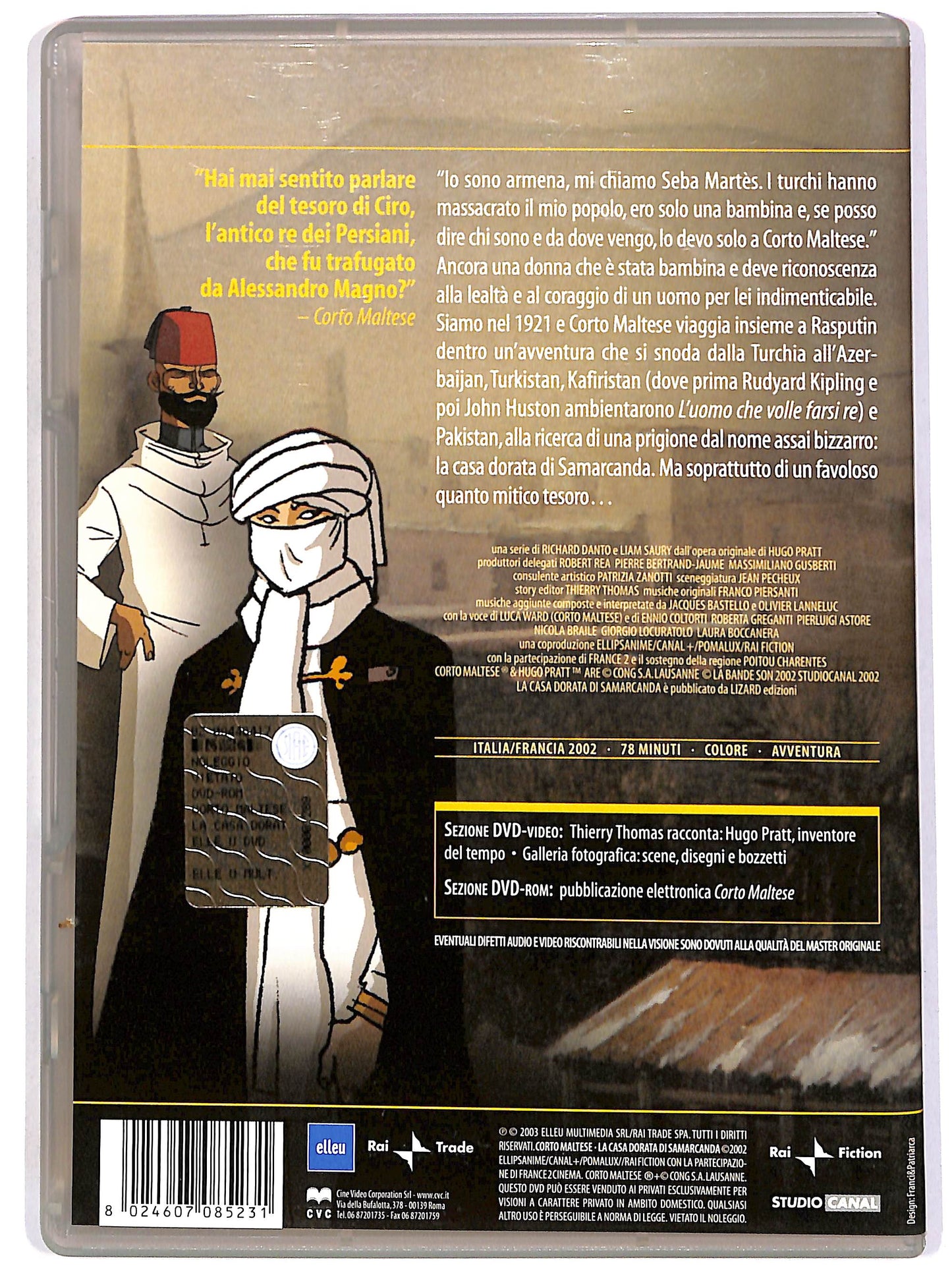 EBOND Corto Maltese - La casa dorata di Samarcanda DVD D648150