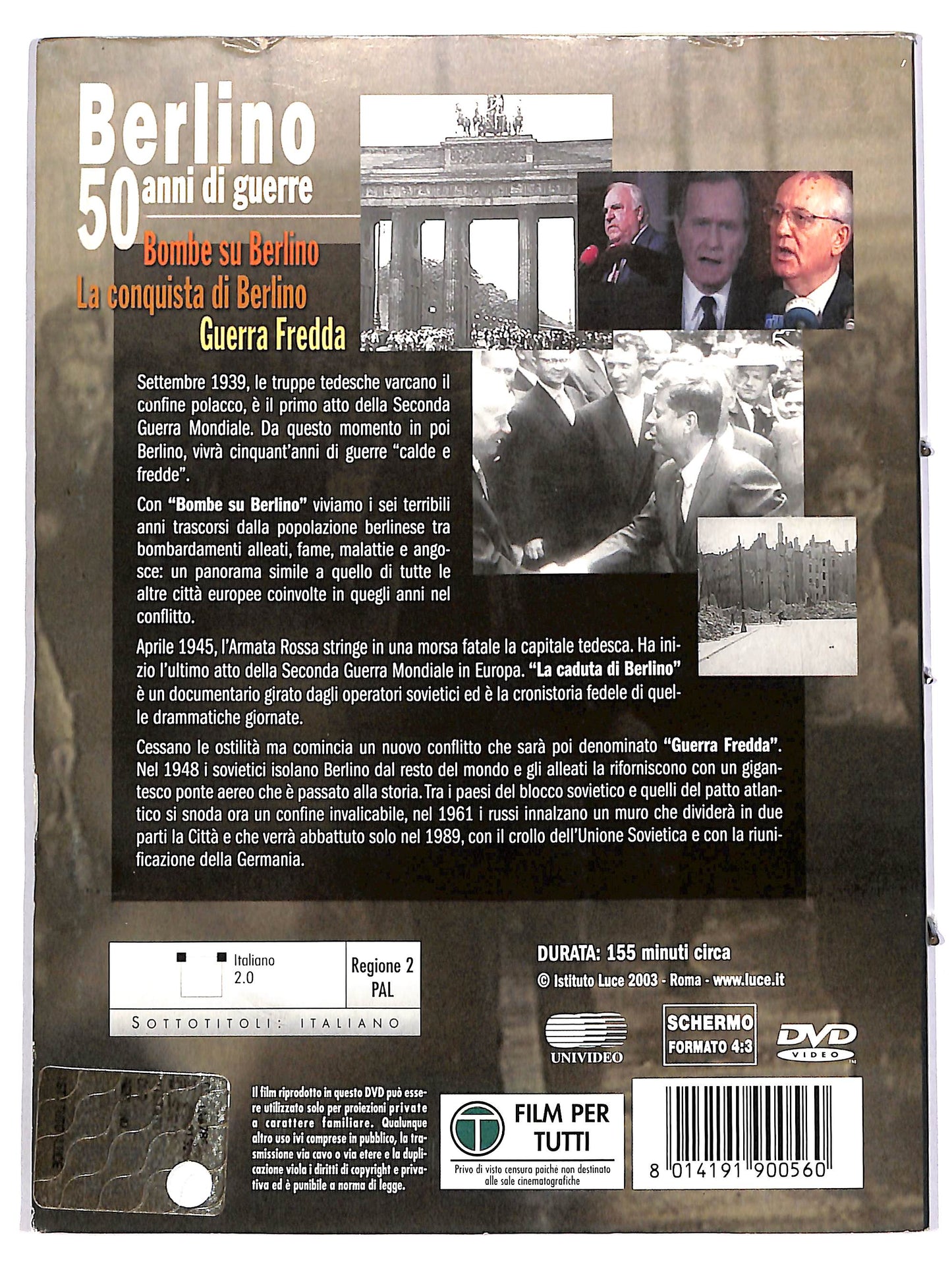 EBOND Berlino - 50 Anni Di Guerre DVD D648151