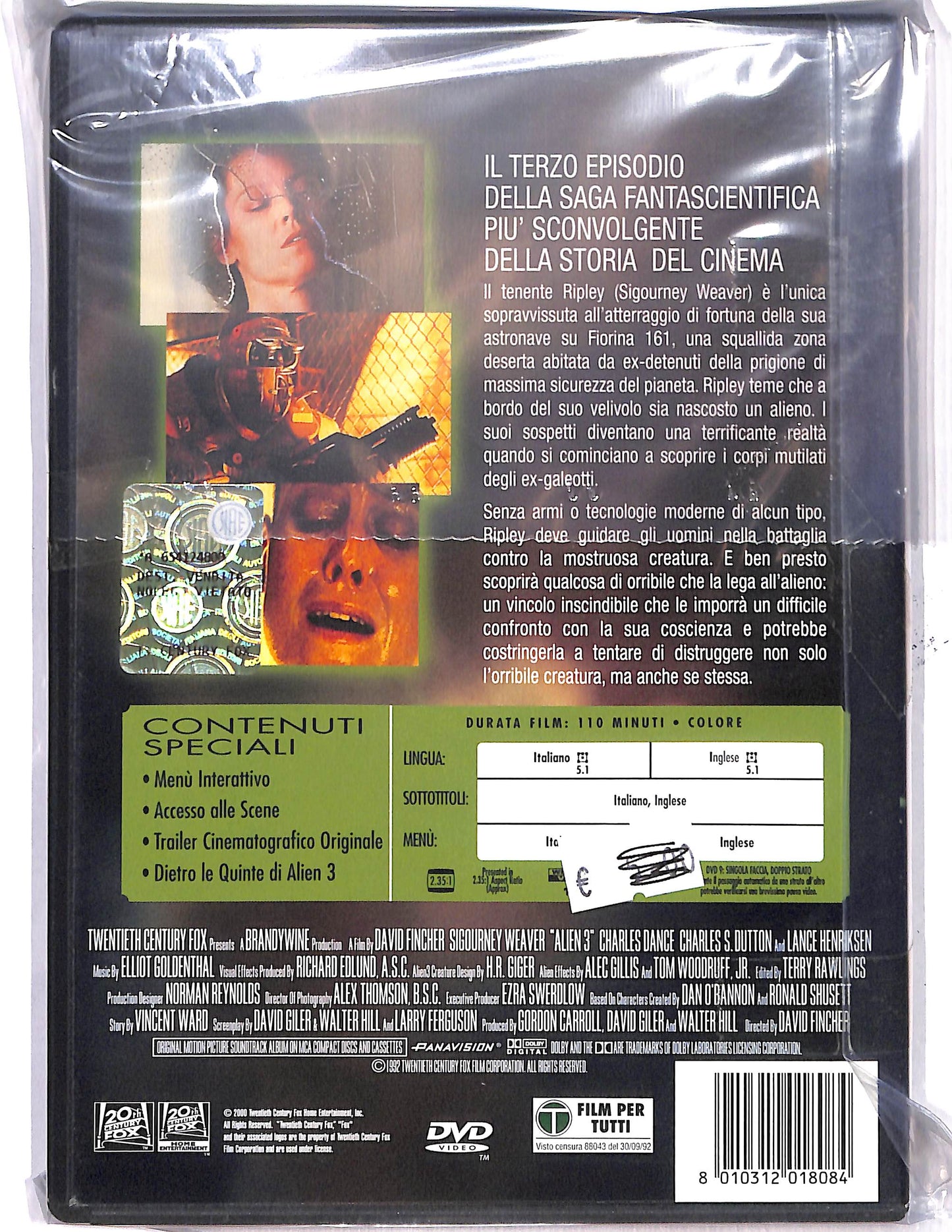 EBOND Alien 3 DVD D648328