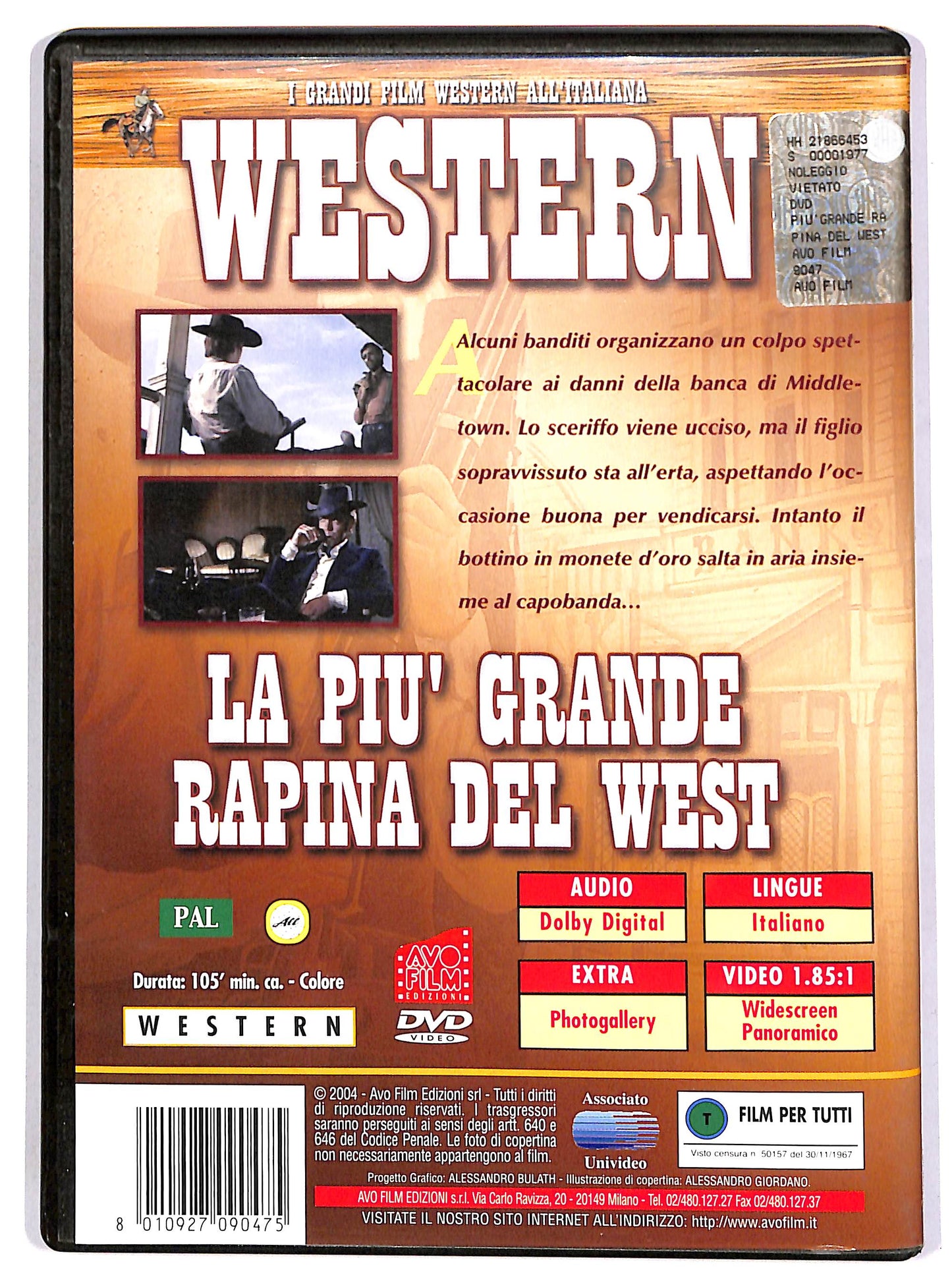 EBOND La piu grande rapina del West DVD D648407