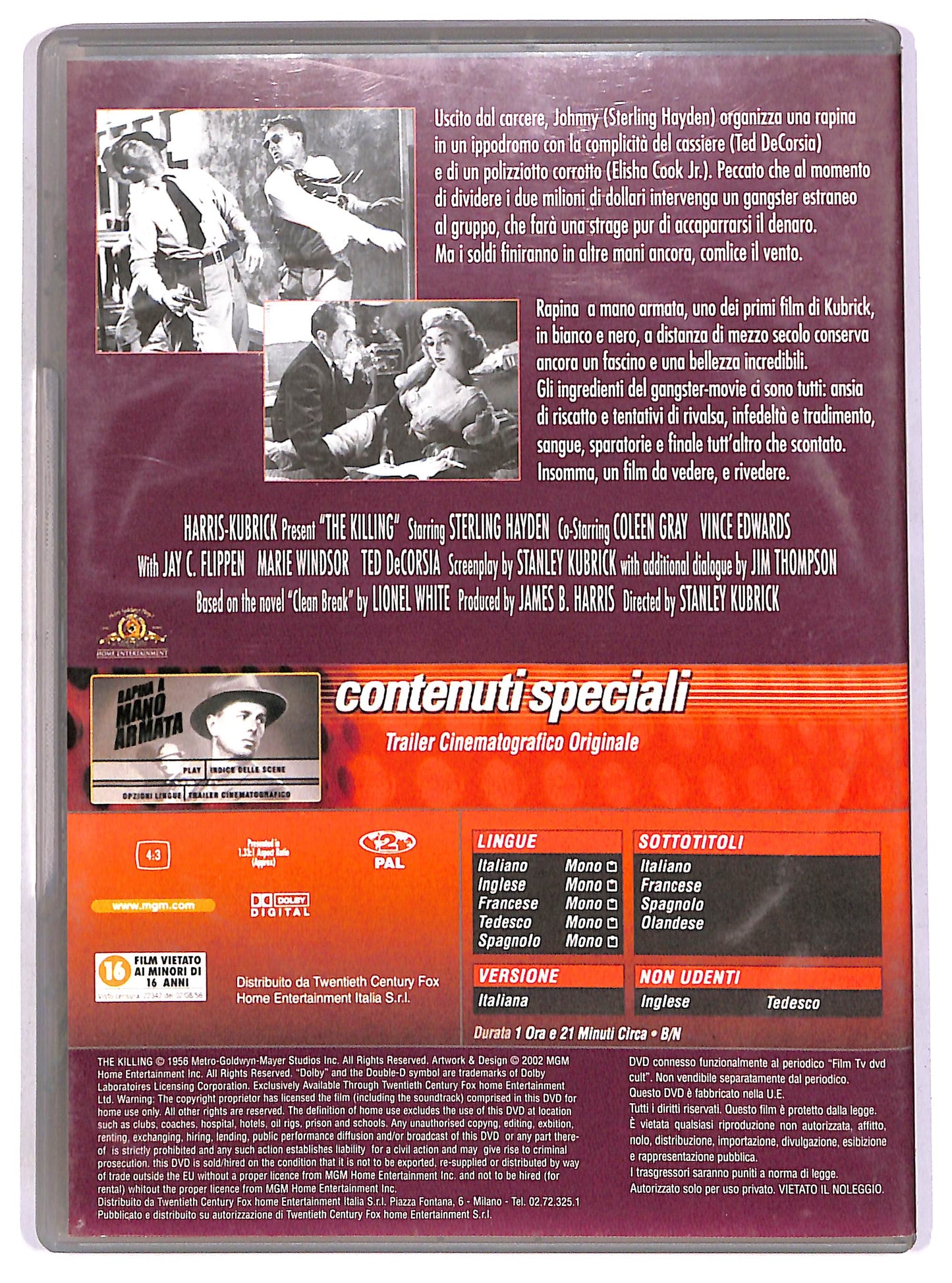 EBOND Rapina a mano armata EDITORIALE DVD D648433